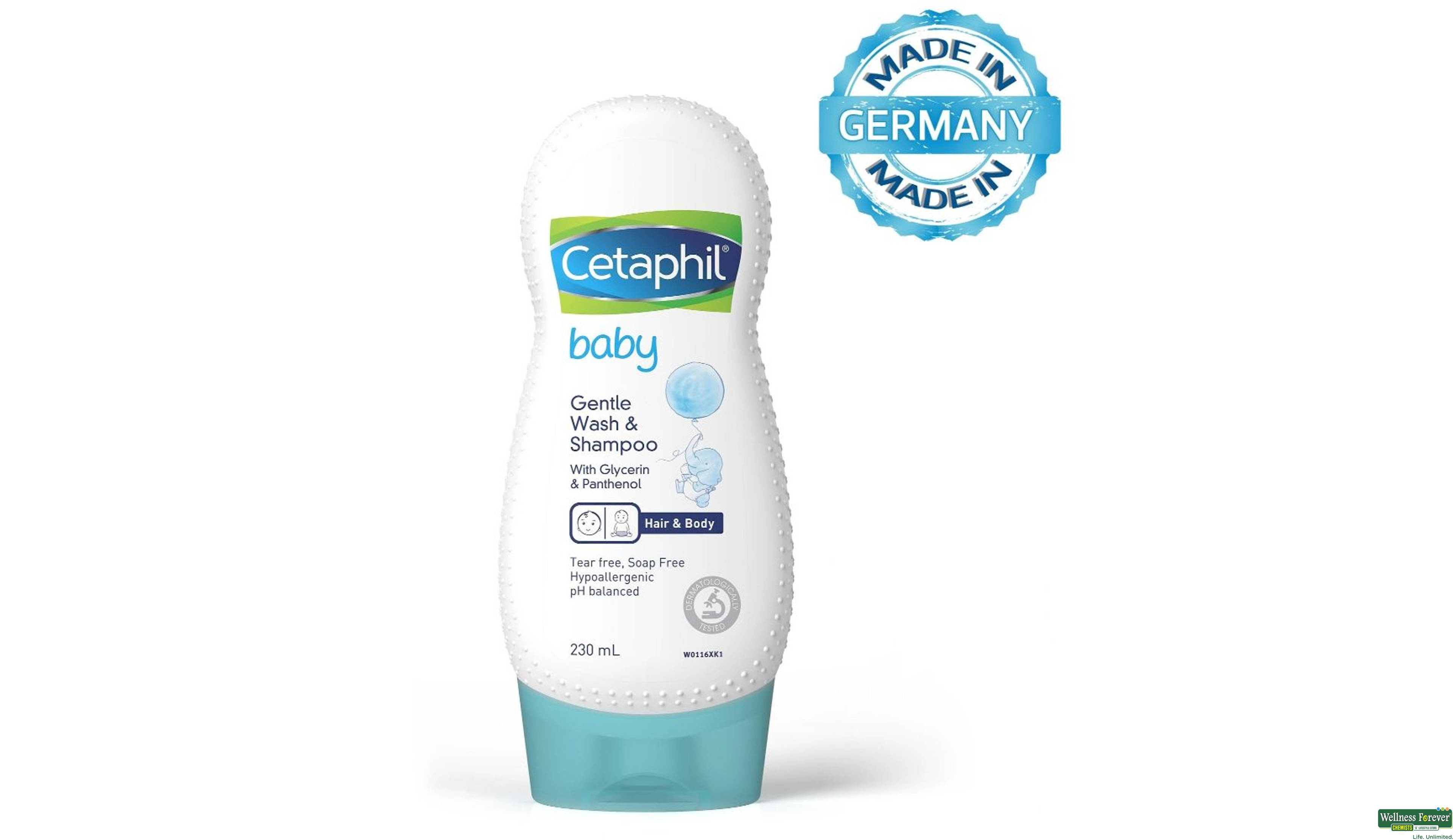 CETAPHIL BABY GENTLE WASH SHMP 230ML- 1, 230ML, 