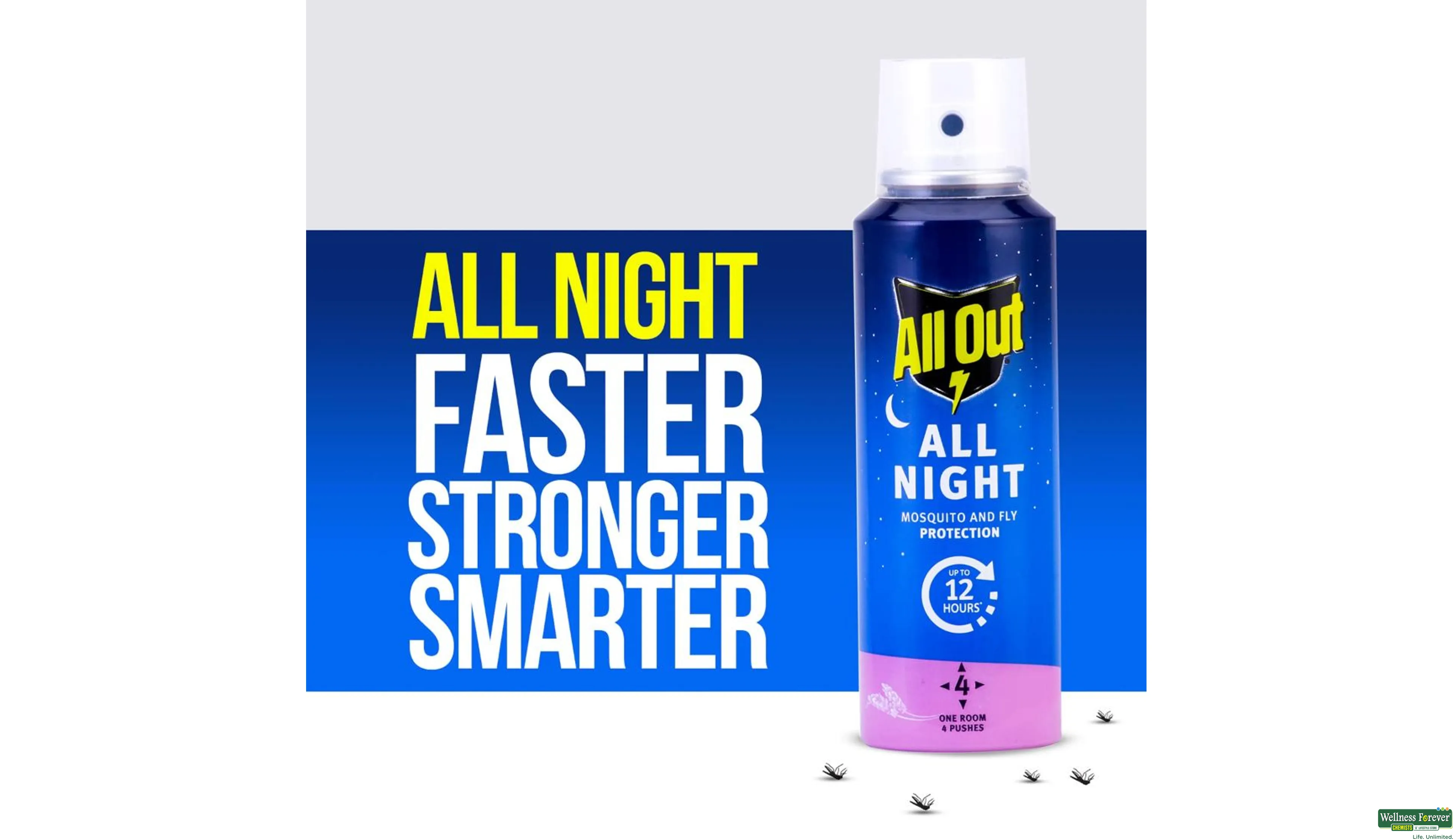 ALLOUT SPRAY MOSQUITO/FLY ALL NIGHT 30ML- 2, 30ML, 