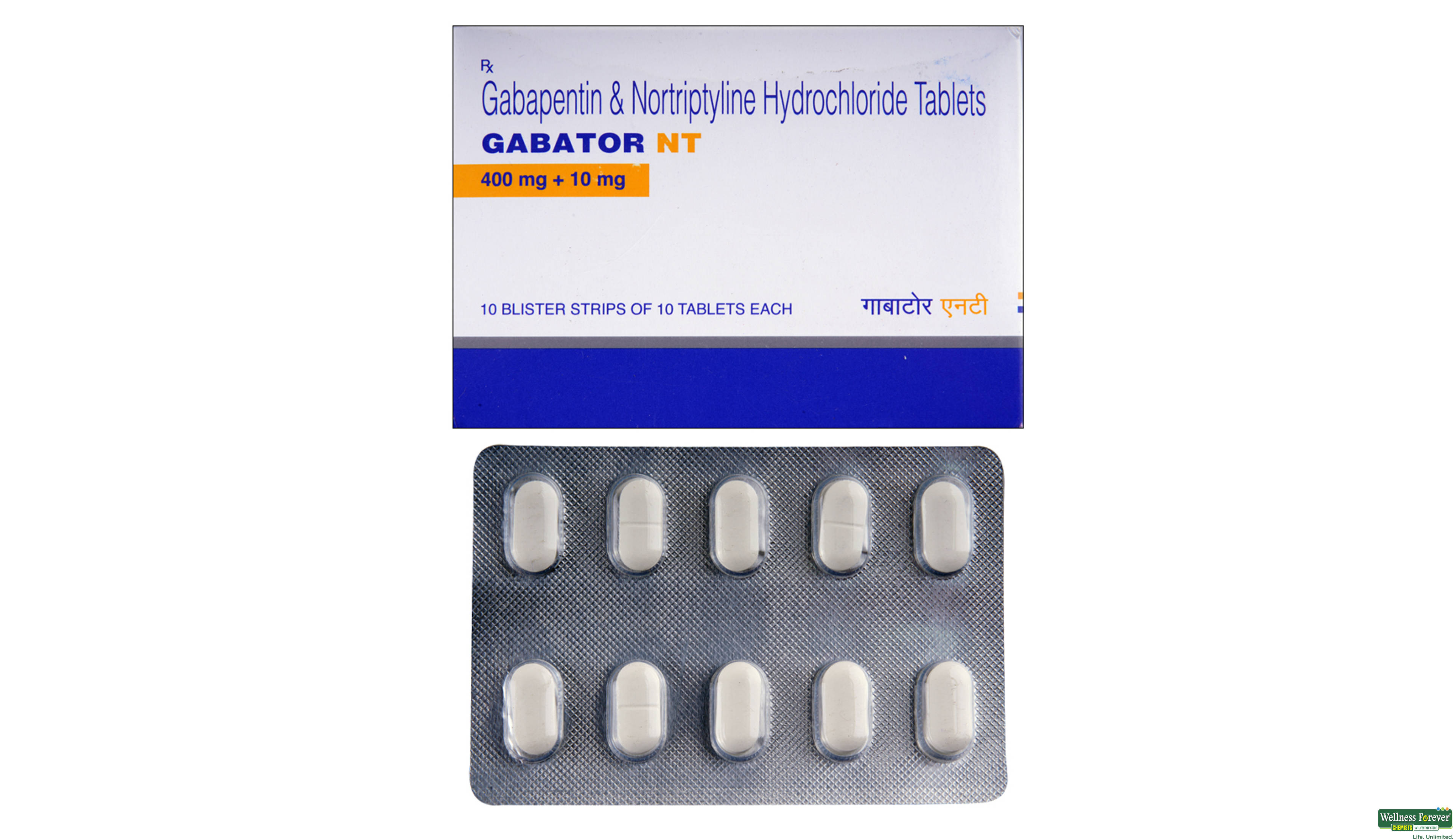 GABATOR 400MG NT 10TAB- 1, 10TAB, 