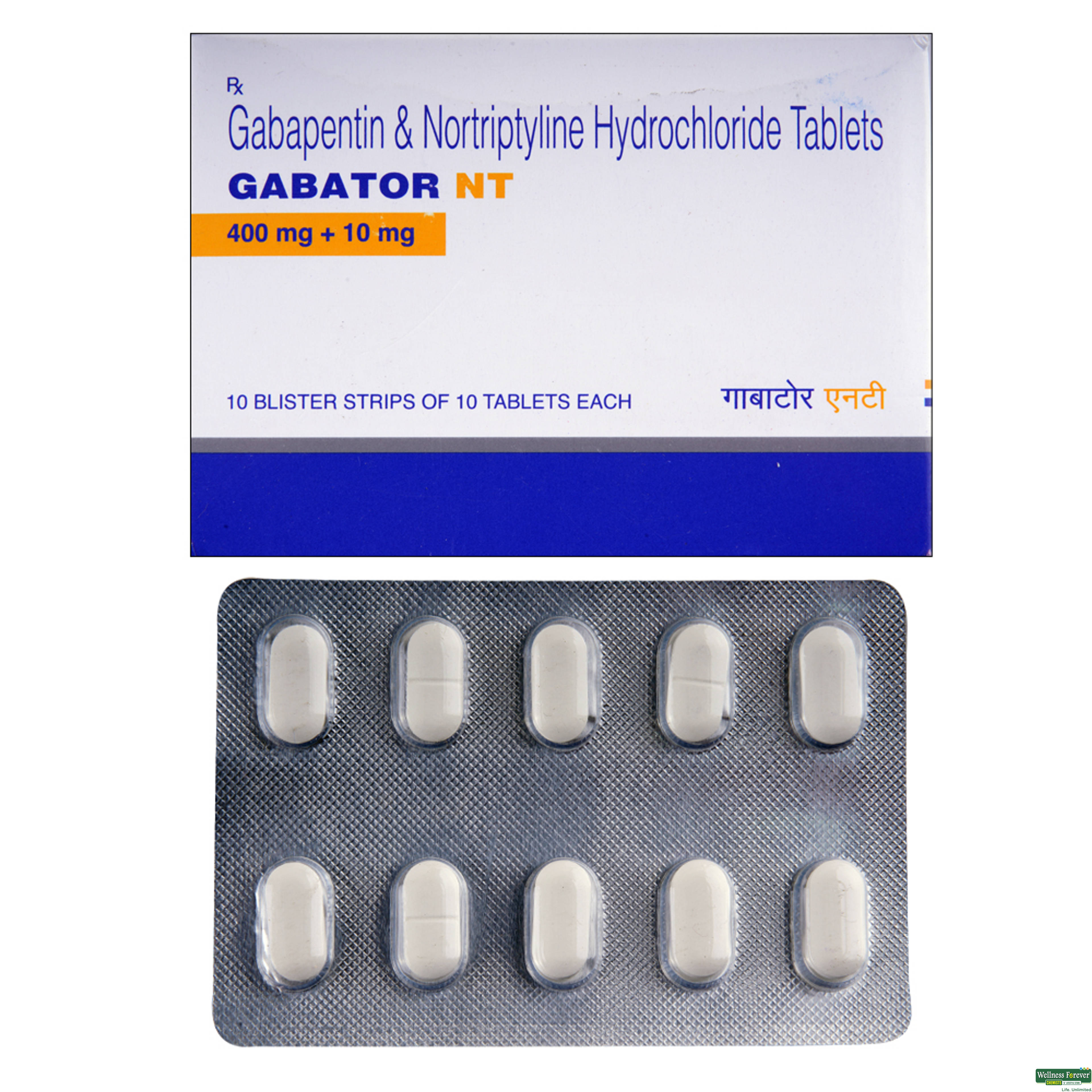 GABATOR 400MG NT 10TAB-image