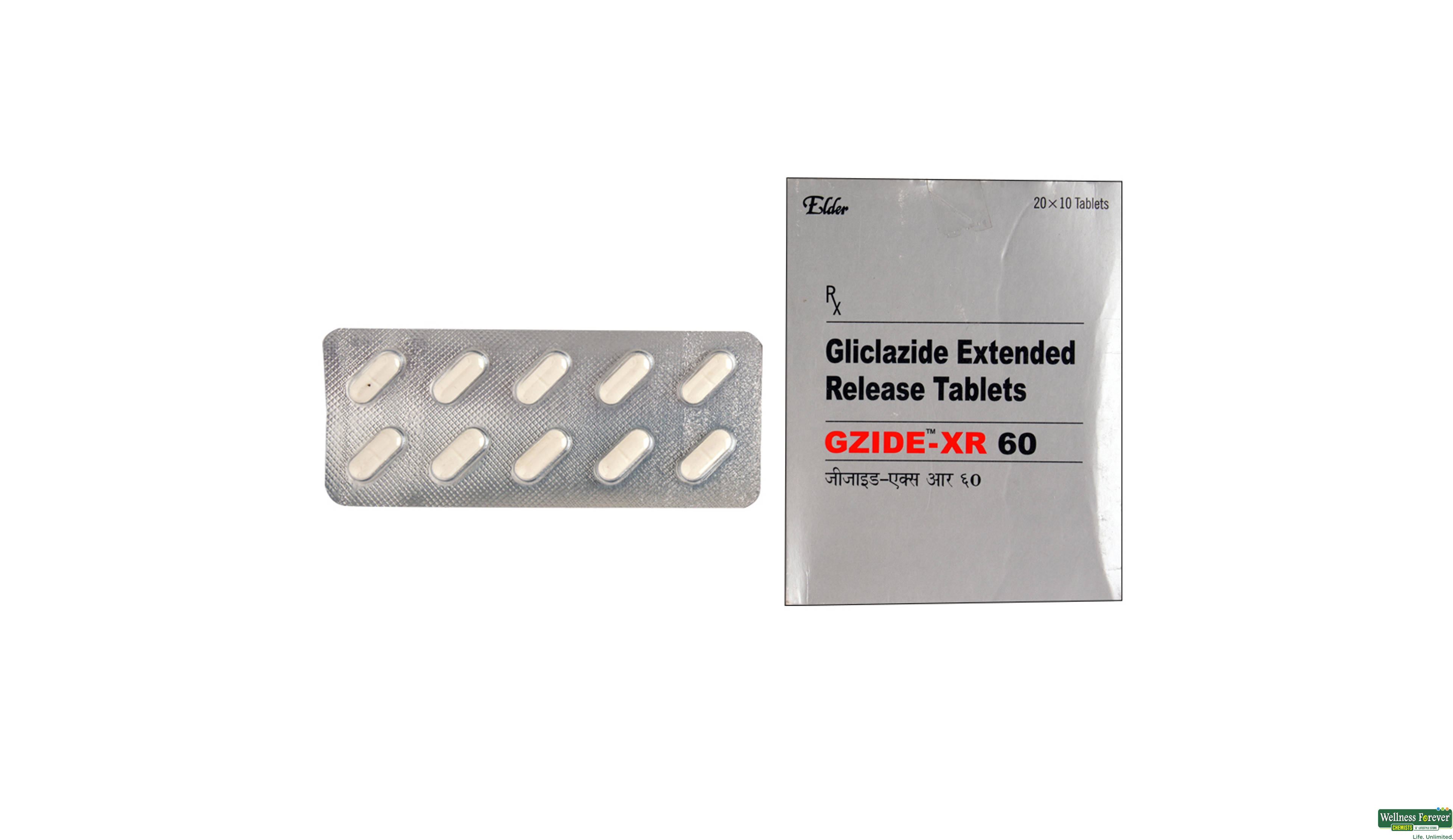 GZIDE-XR 60MG 10TAB- 1, 10TAB, 