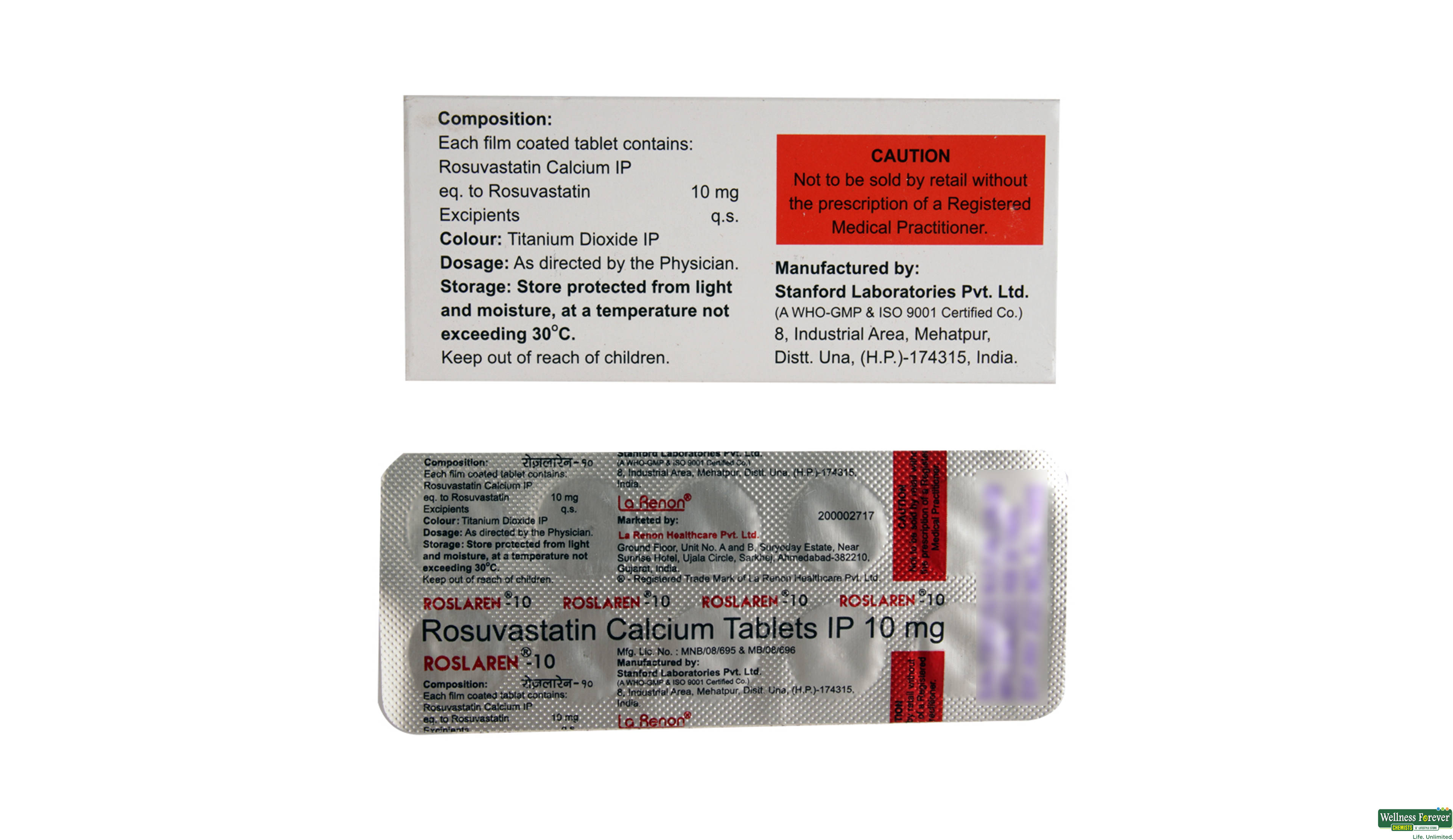 ROSLAREN 10MG 10TAB- 2, 10TAB, 
