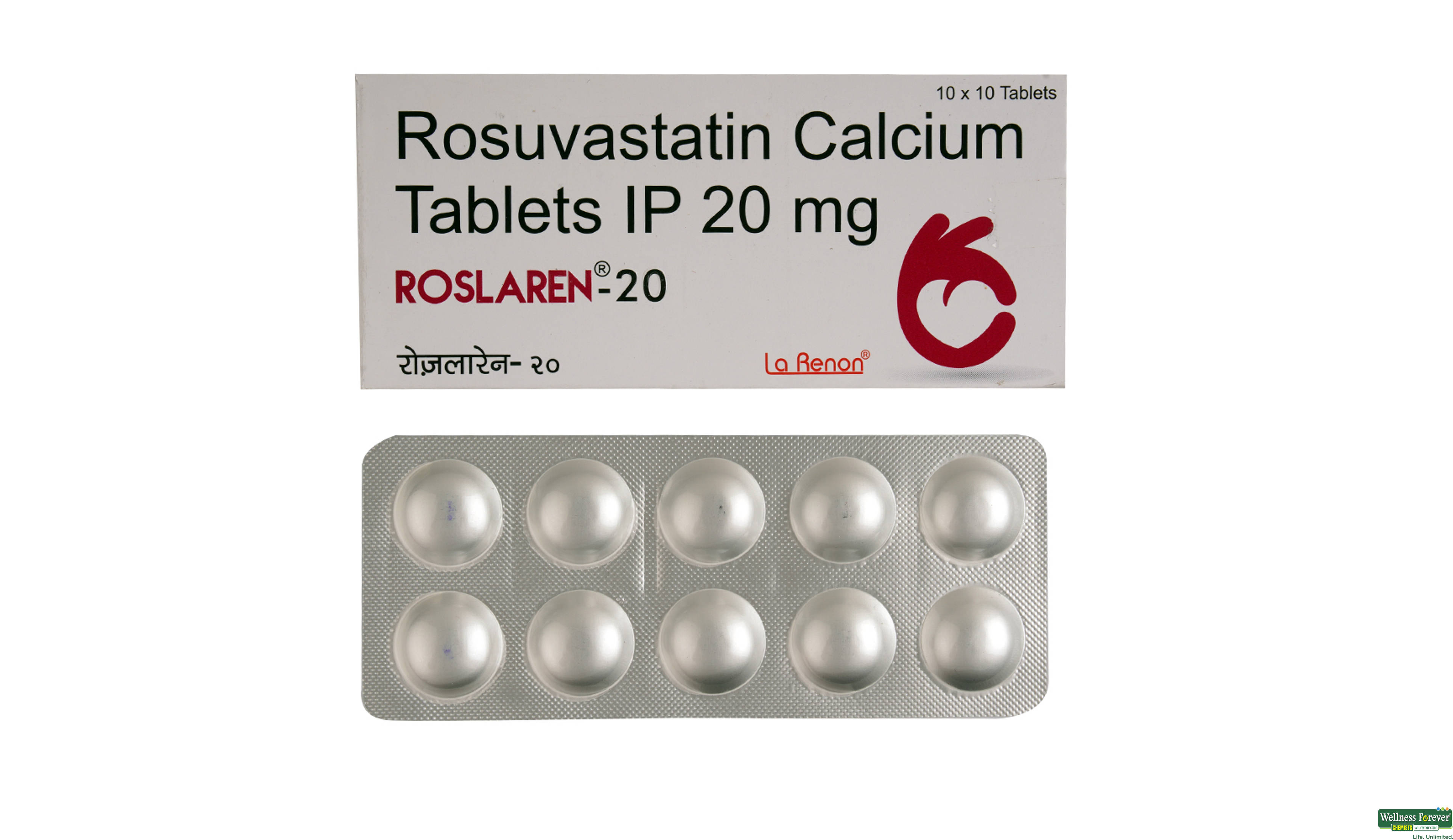 ROSLAREN 20MG 10TAB- 1, 10TAB, 