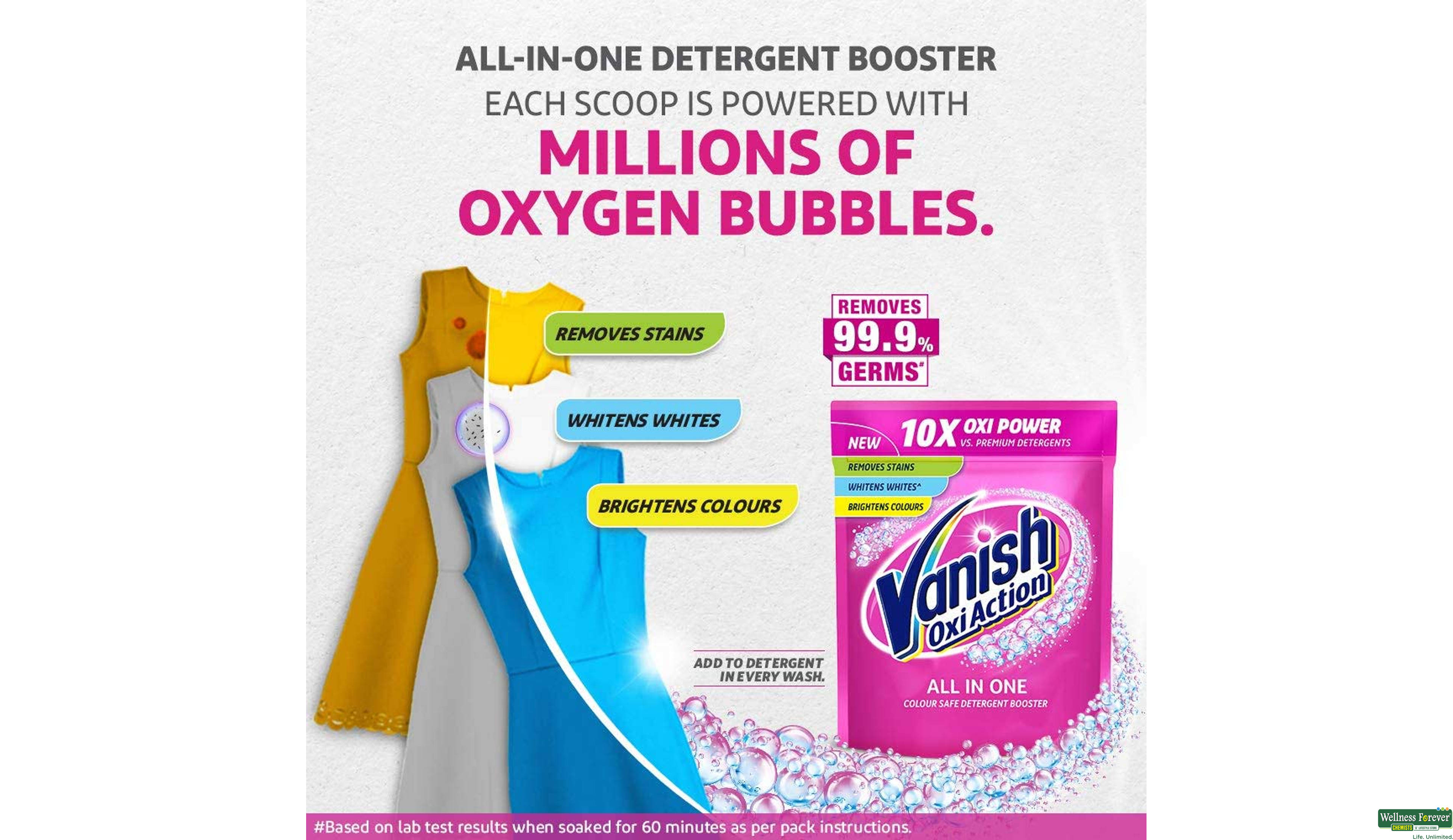 VANISH OXI ACTION PWDR DETERGENT 200GM- 6, 200GM, null