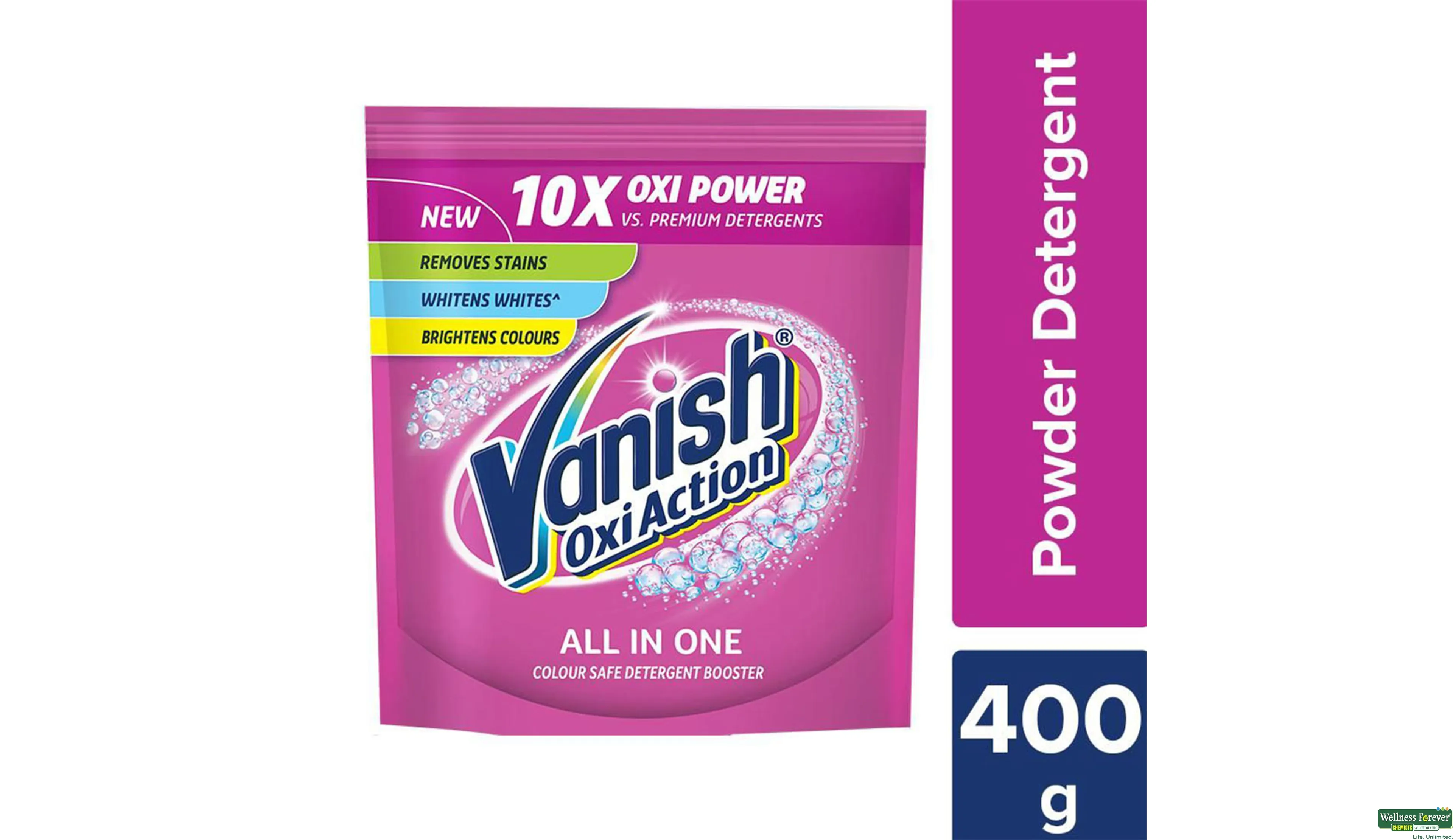 VANISH OXI ACTION PWDR DETERGENT 400GM- 1, 400GM, null