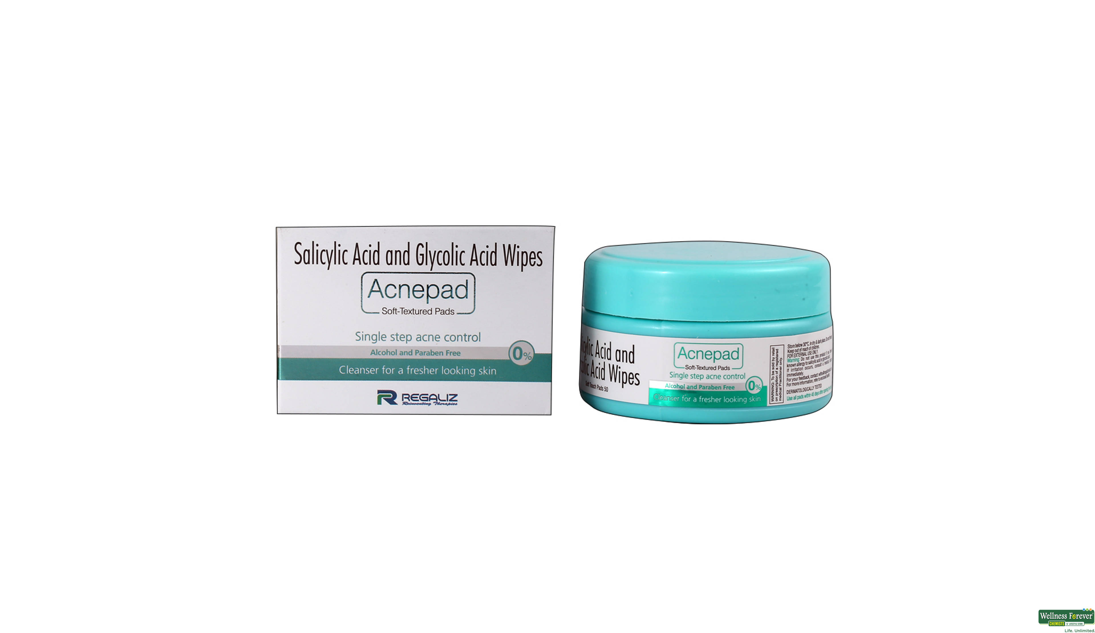 ACNEPAD WIPES 50PC- 1, 50PC, null