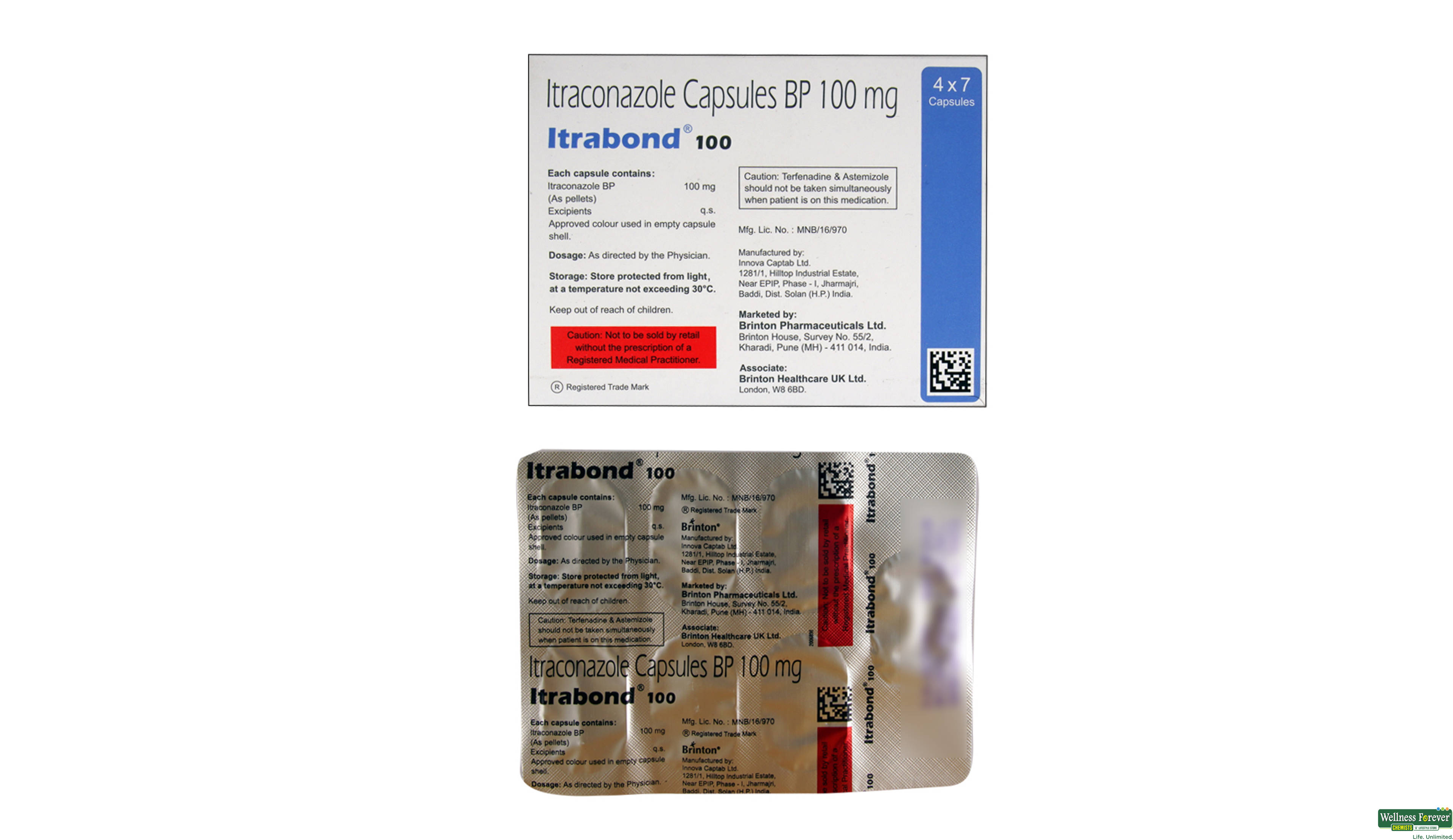 ITRABOND 100MG 7CAP- 2, 7CAP, 