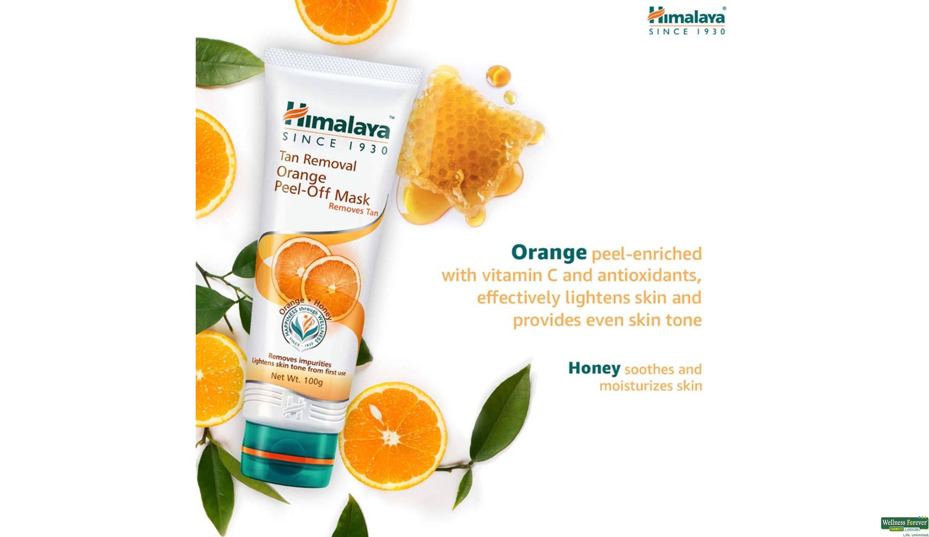 HIMA F/MASK PEEL OFF ORANGE TAN 100GM- 4, 100GM, null