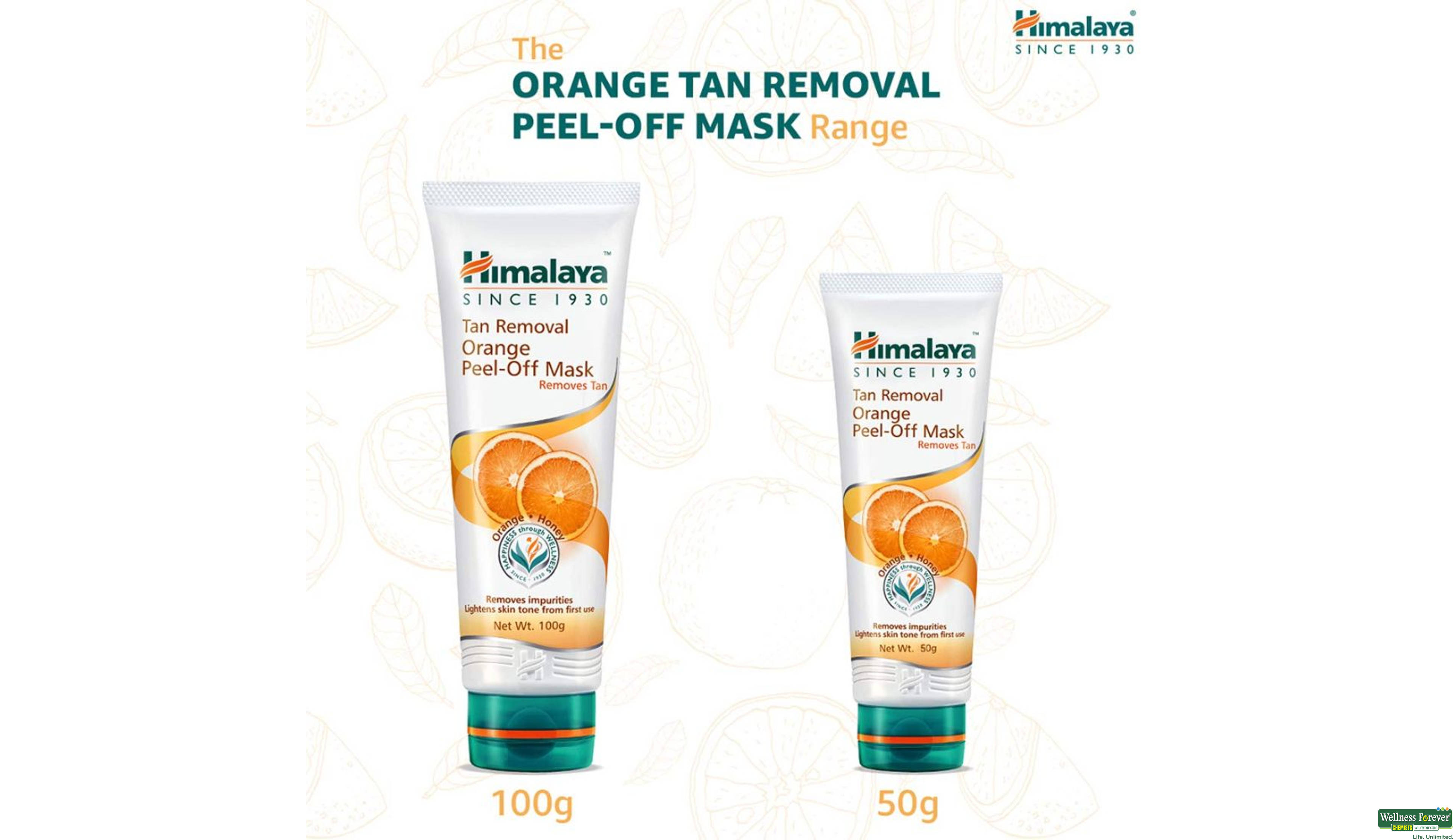 HIMA F/MASK PEEL OFF ORANGE TAN 100GM- 8, 100GM, null