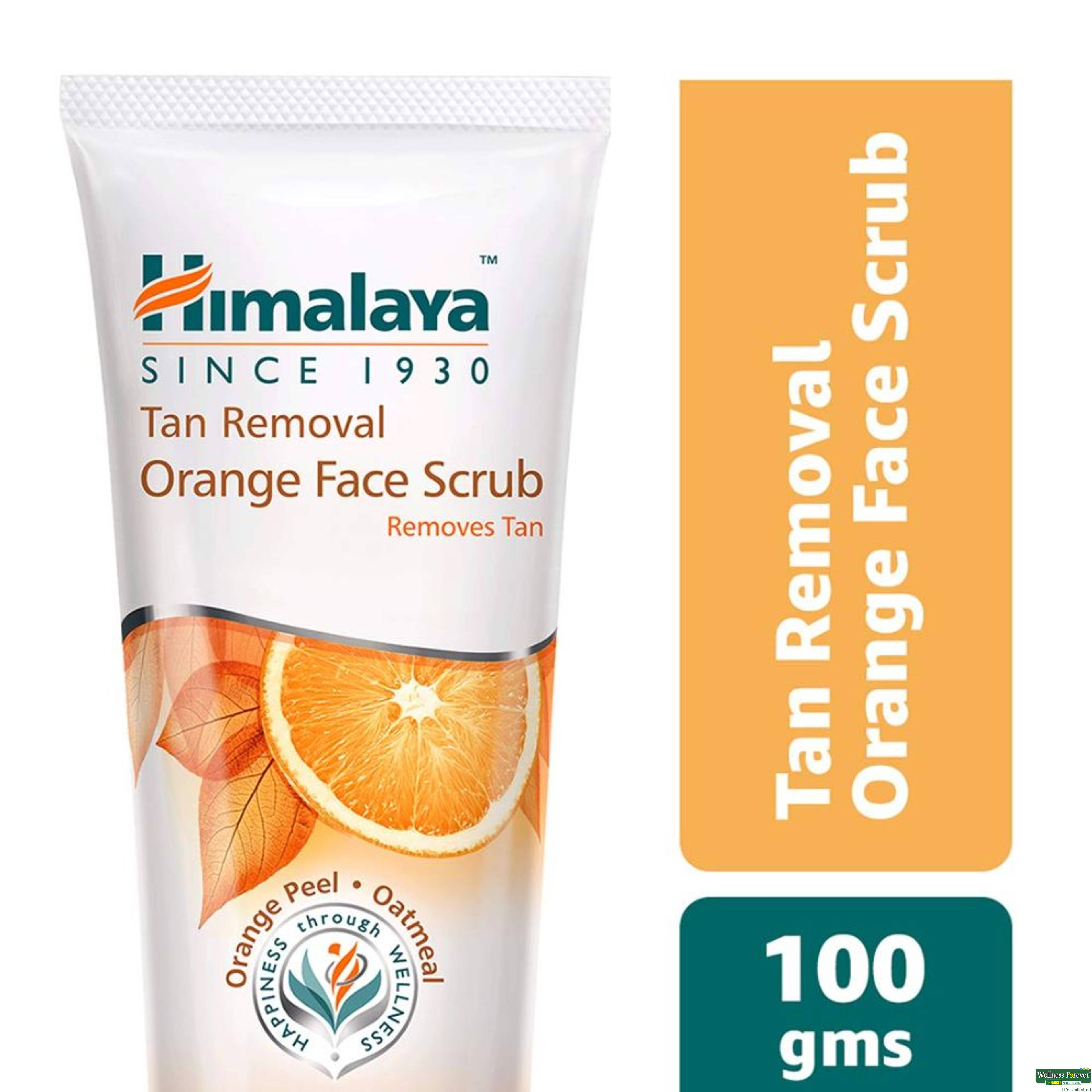 Himalaya Face Scrub Orange Tan Removal 100Gm-image