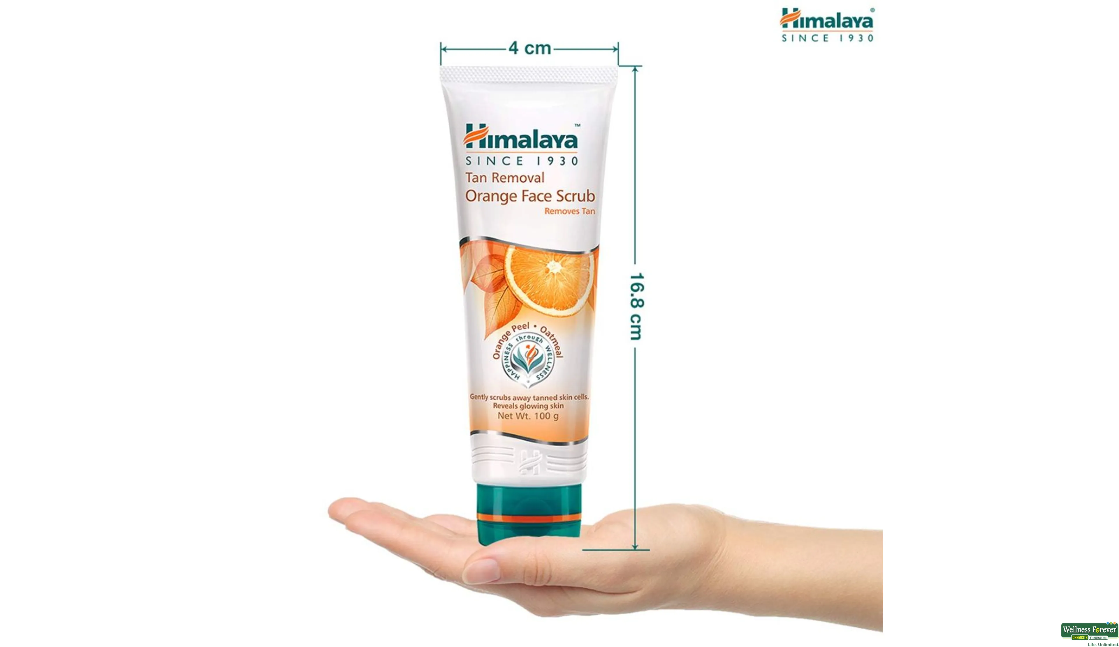 HIMA F/SCRUB ORANGE TAN REMOVAL 100GM- 7, 100GM, null