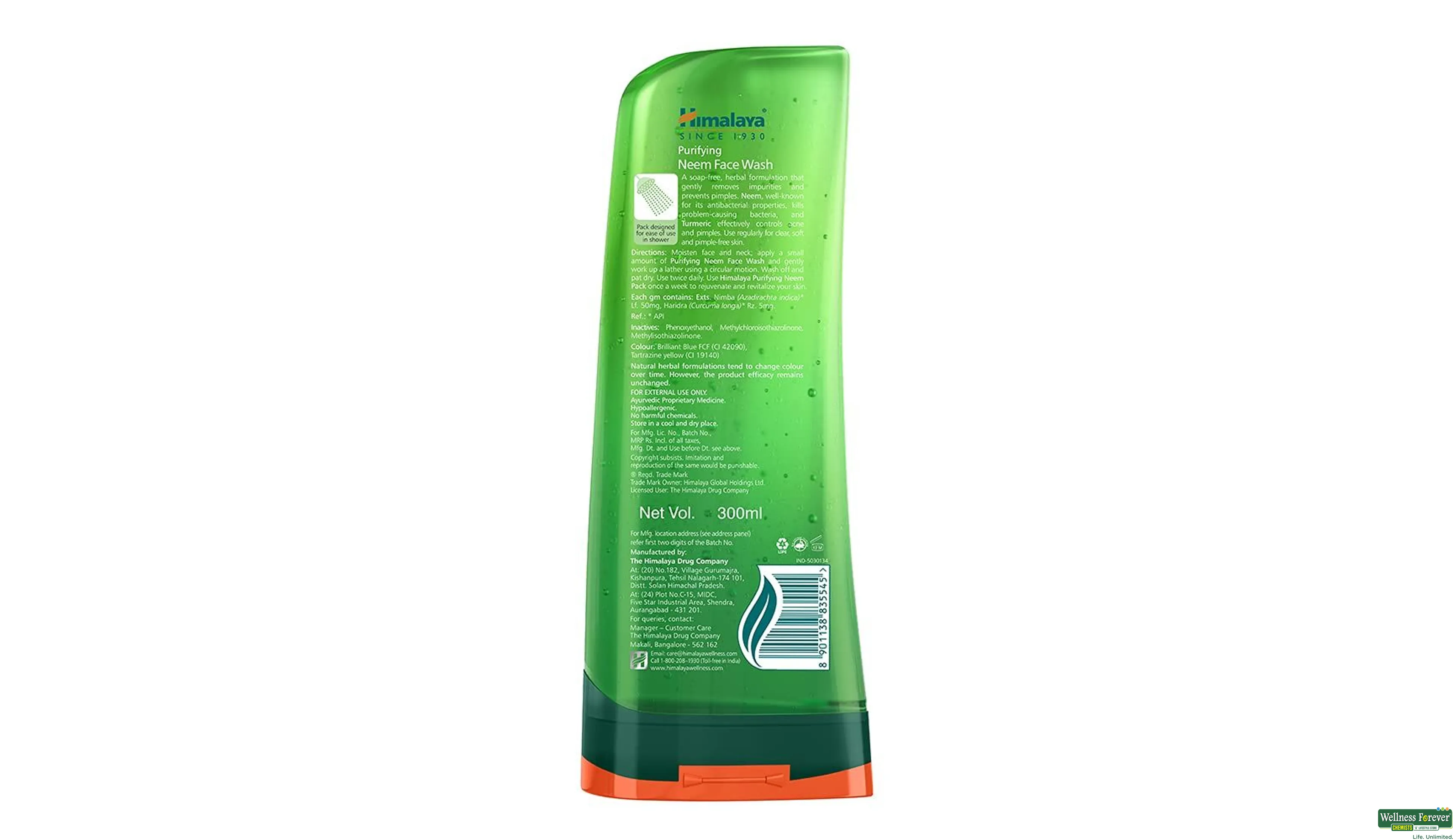 HIMA F/WASH PURIFYING NEEM 300ML- 2, 300ML, null