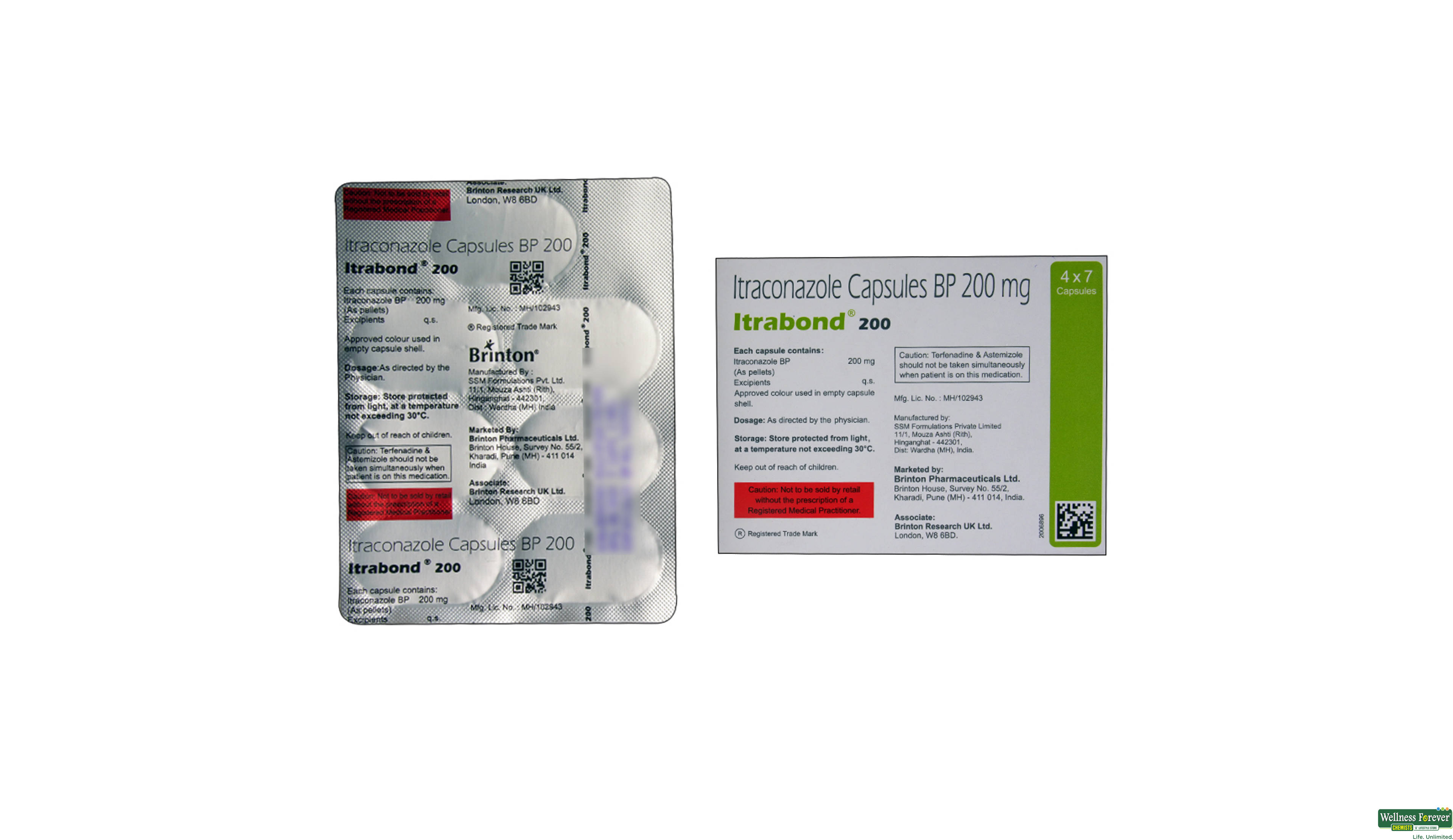 ITRABOND 200MG 7CAP- 2, 7CAP, 