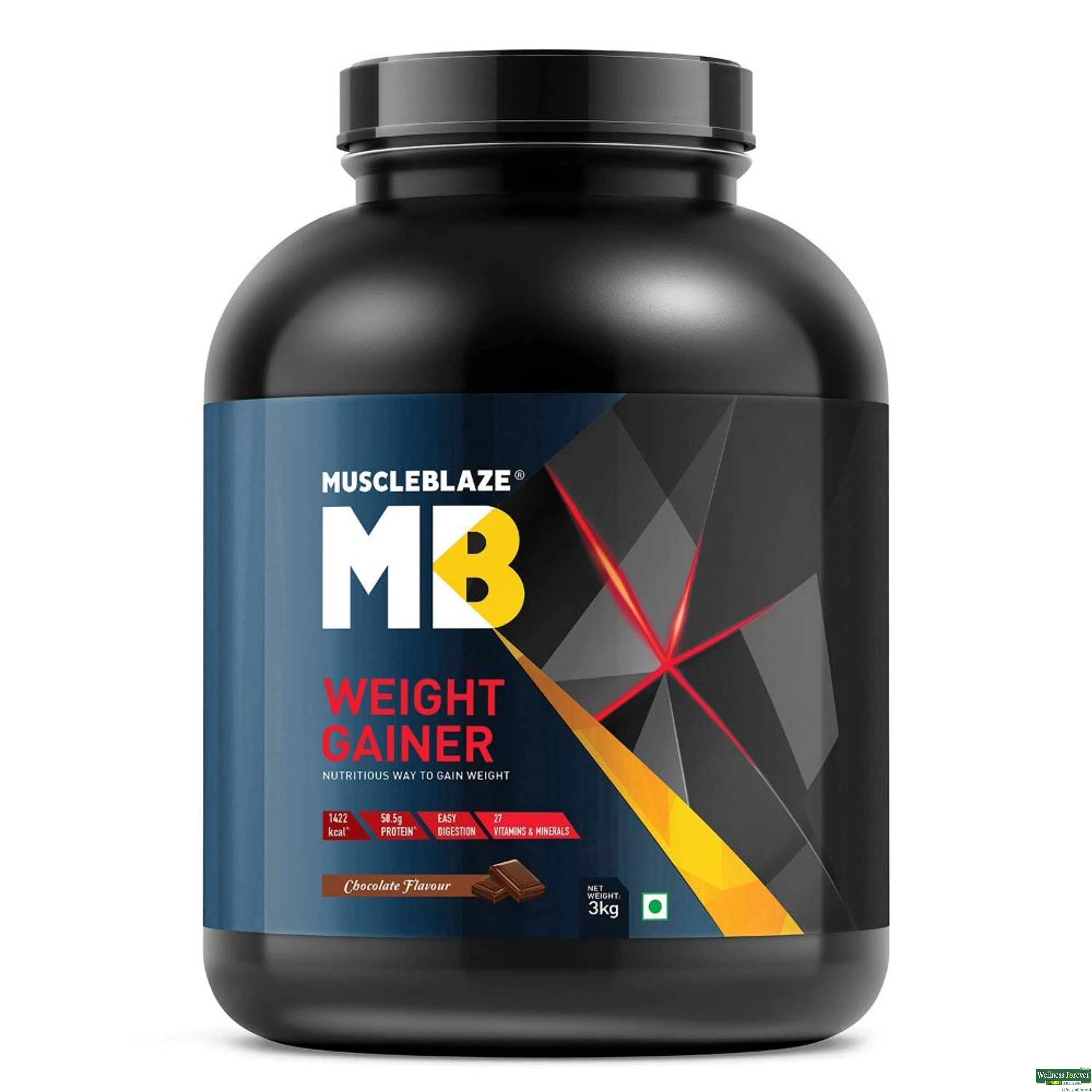 MB PWDR WEIGHT GAINER CHOC 3KG-image