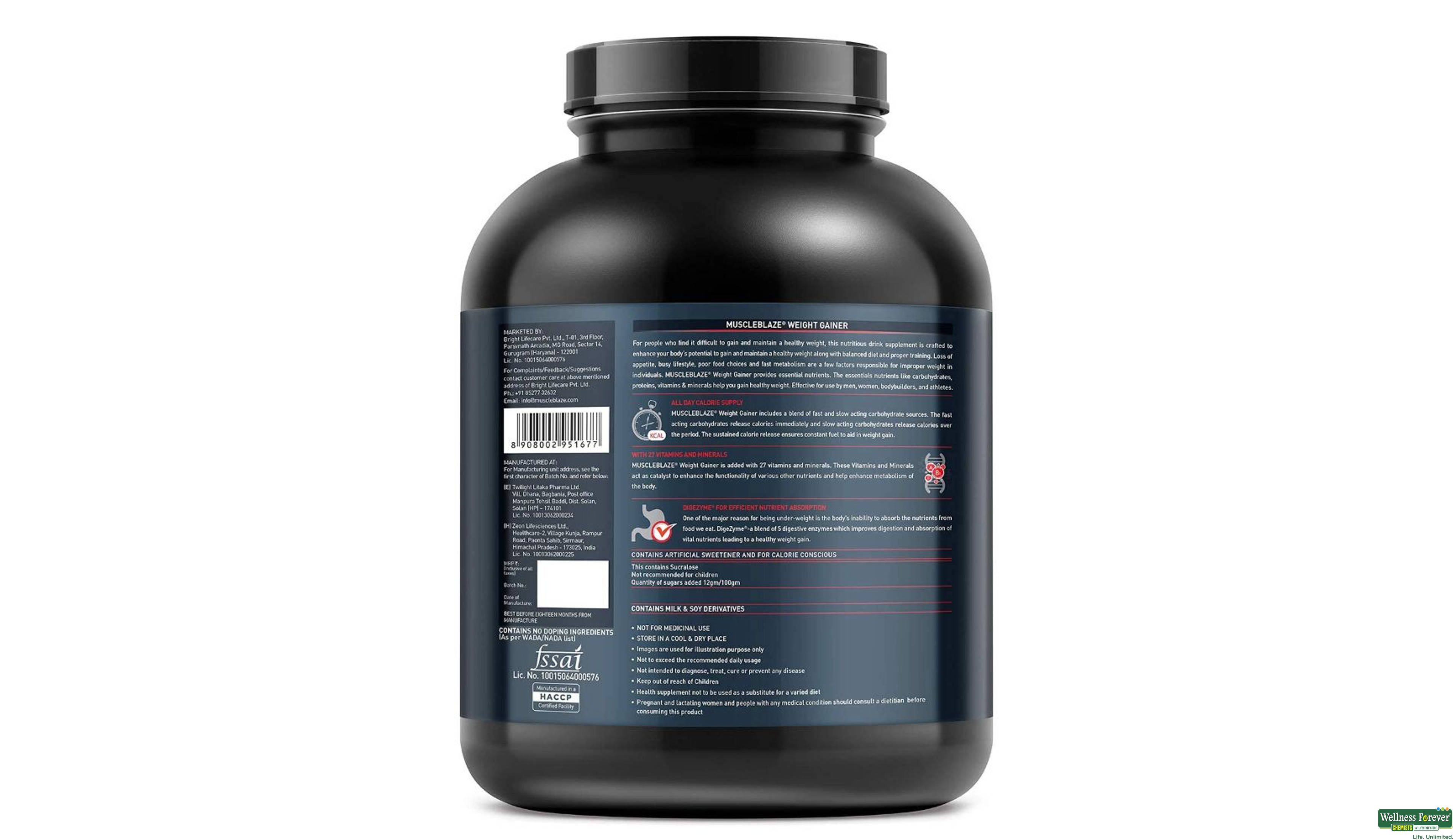 MB PWDR WEIGHT GAINER CHOC 3KG- 3, 3KG, 