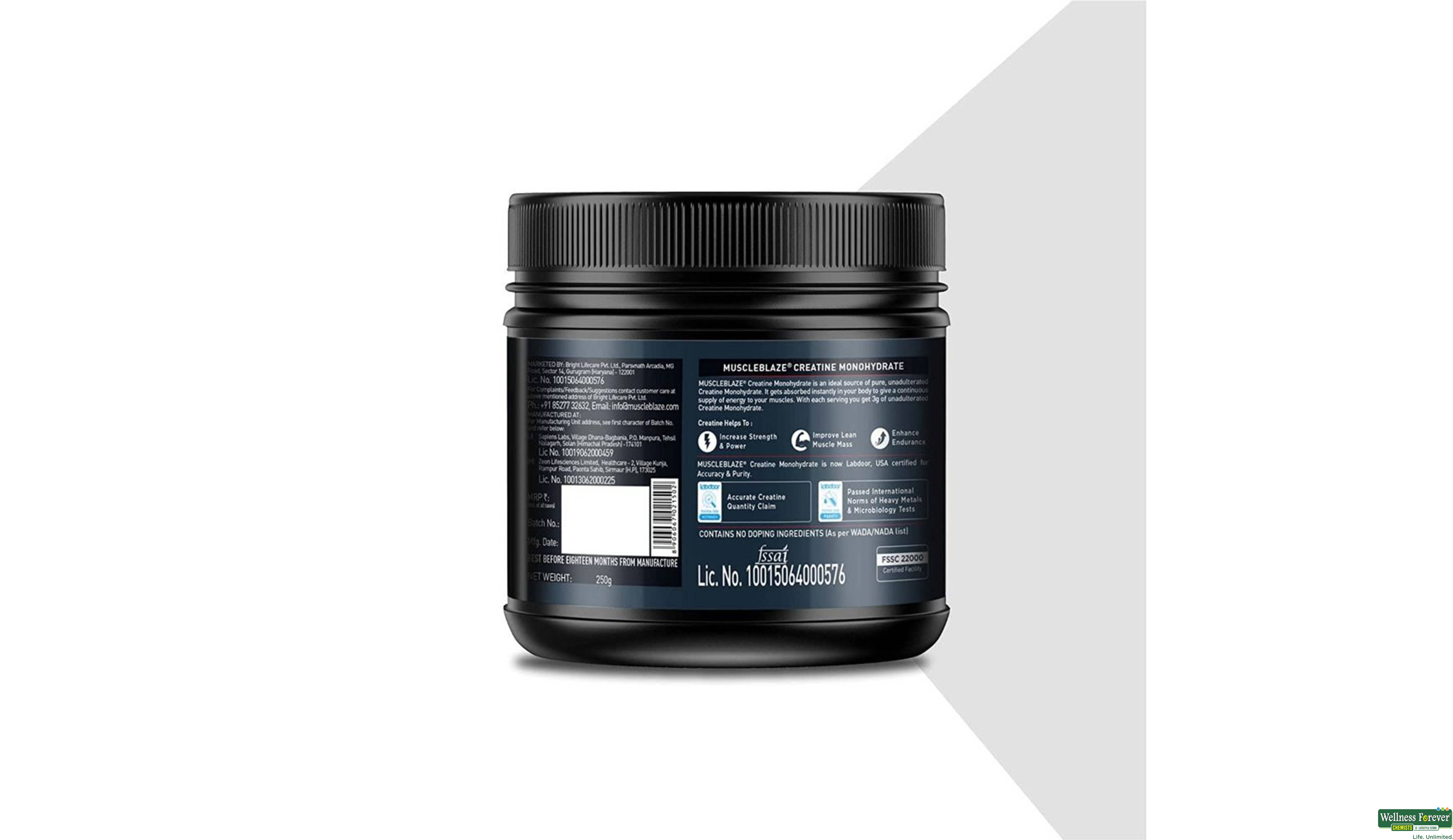 MB PWDR MICRONIZED CREATINE MONO 250GM- 2, 250GM, 