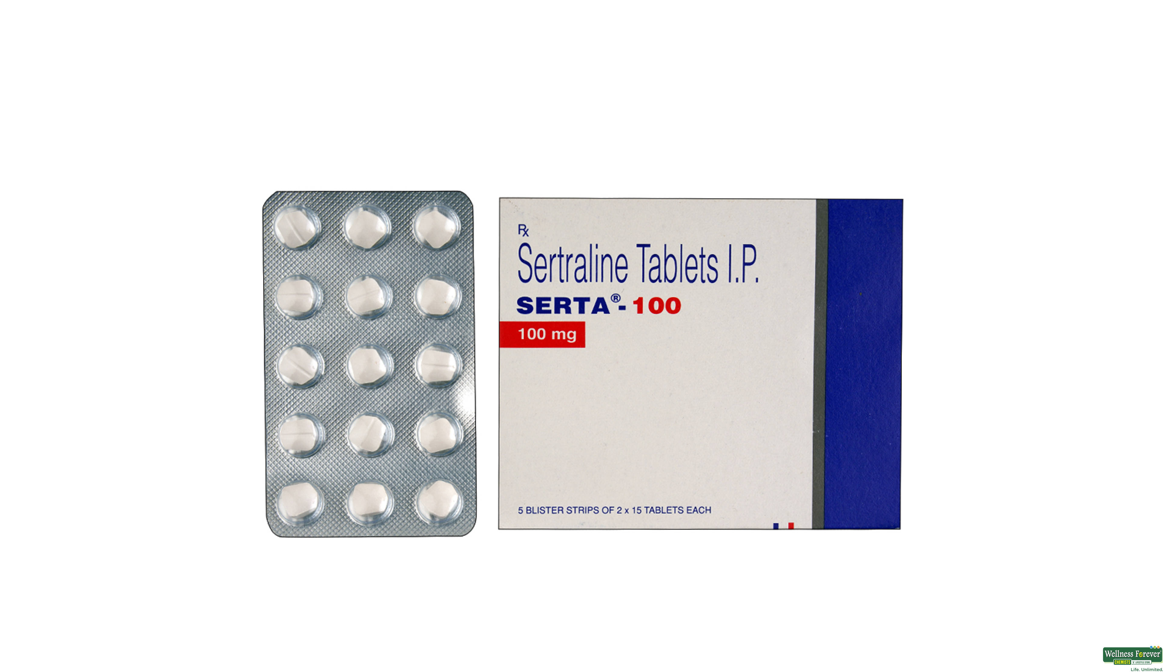 SERTA 100MG 15TAB- 1, 15TAB, 