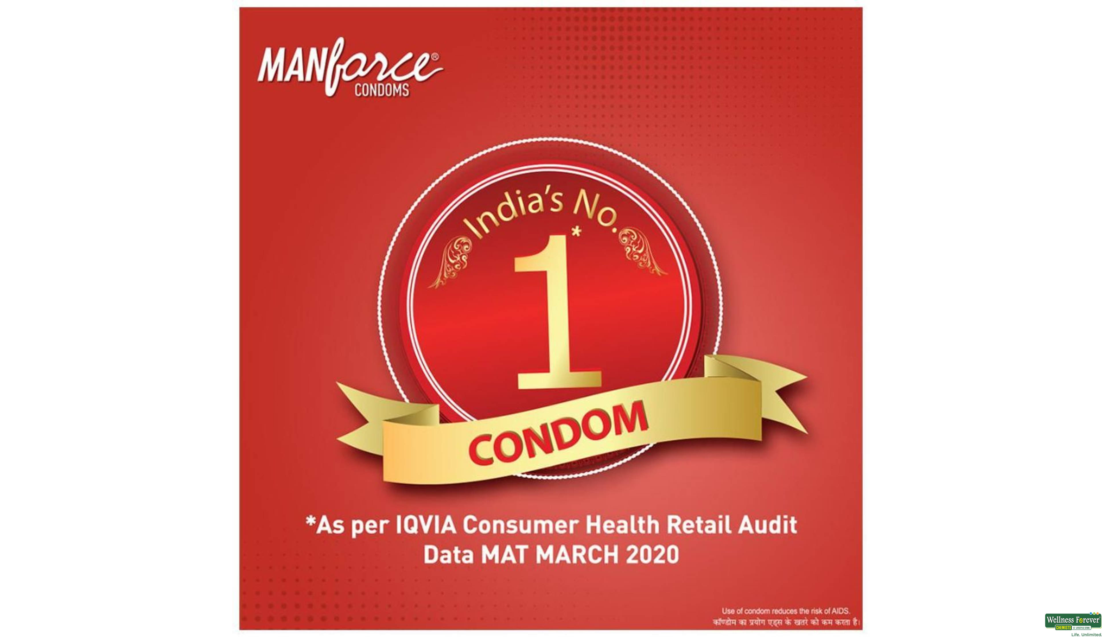 MANFORCE CONDOM 1500 DOTS LITCHI 3PC- 3, 3PC, 