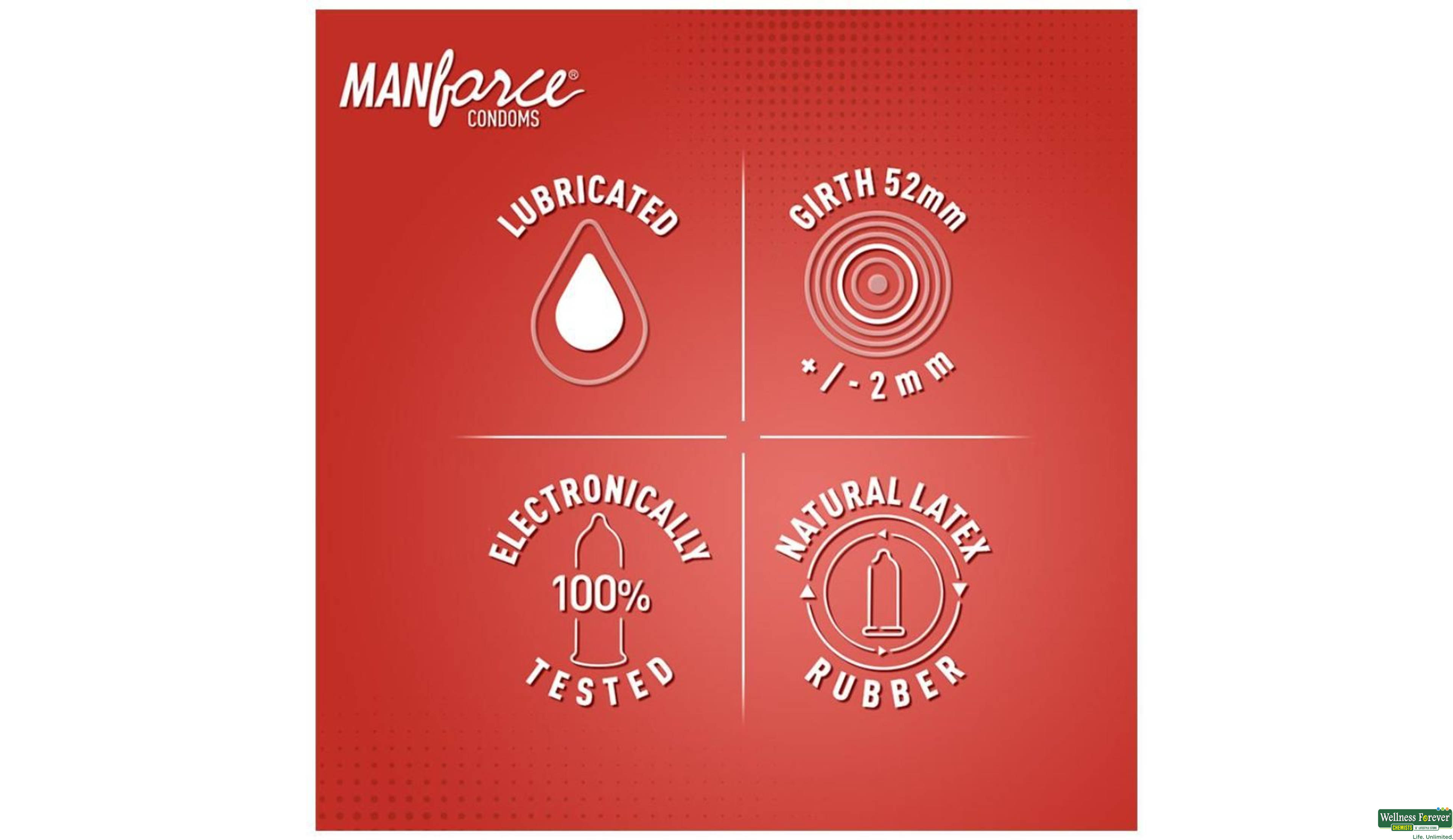MANFORCE CONDOM 1500 DOTS LITCHI 3PC- 5, 3PC, 