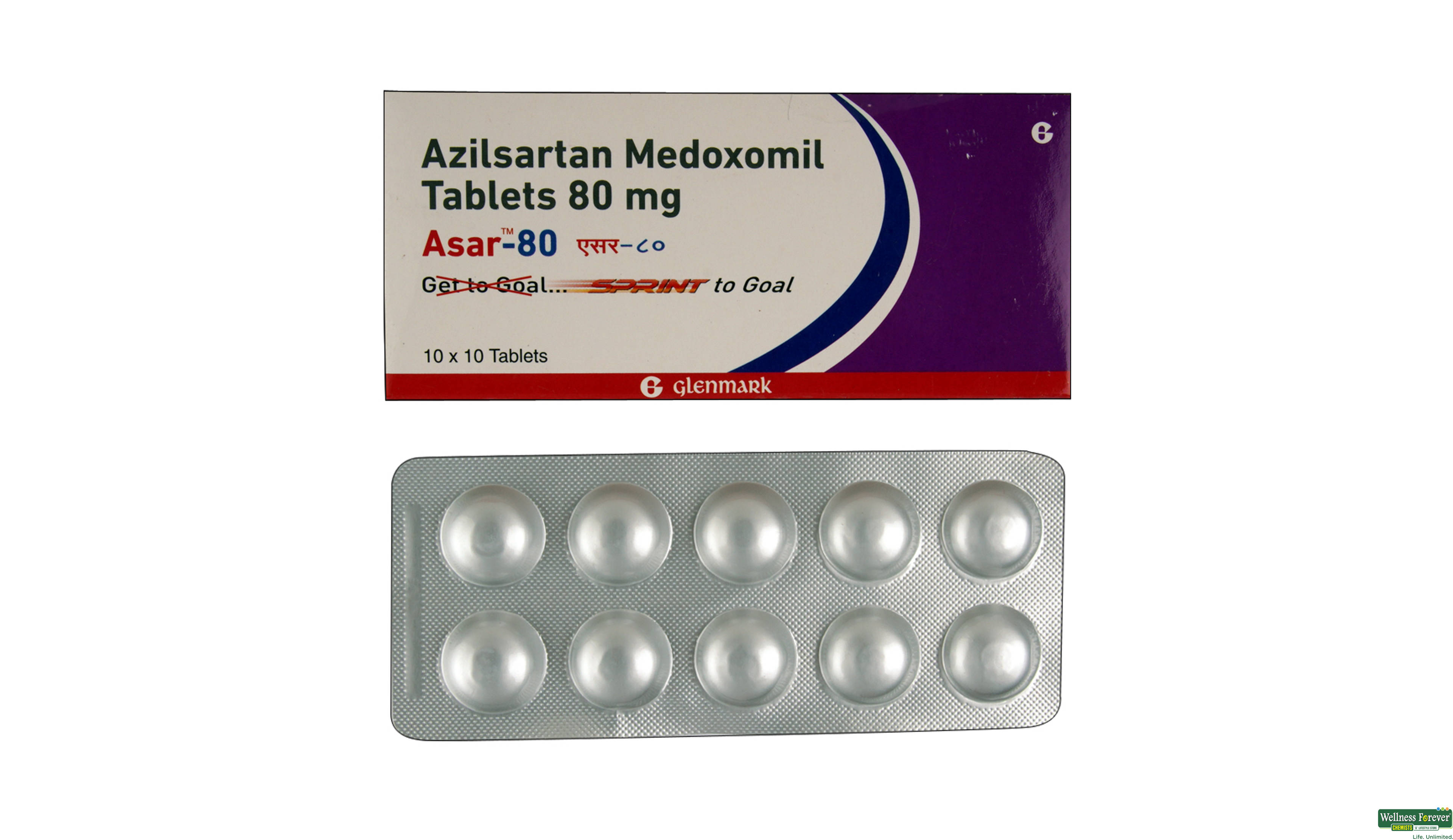 ASAR 80MG 10TAB- 1, 10TAB, 
