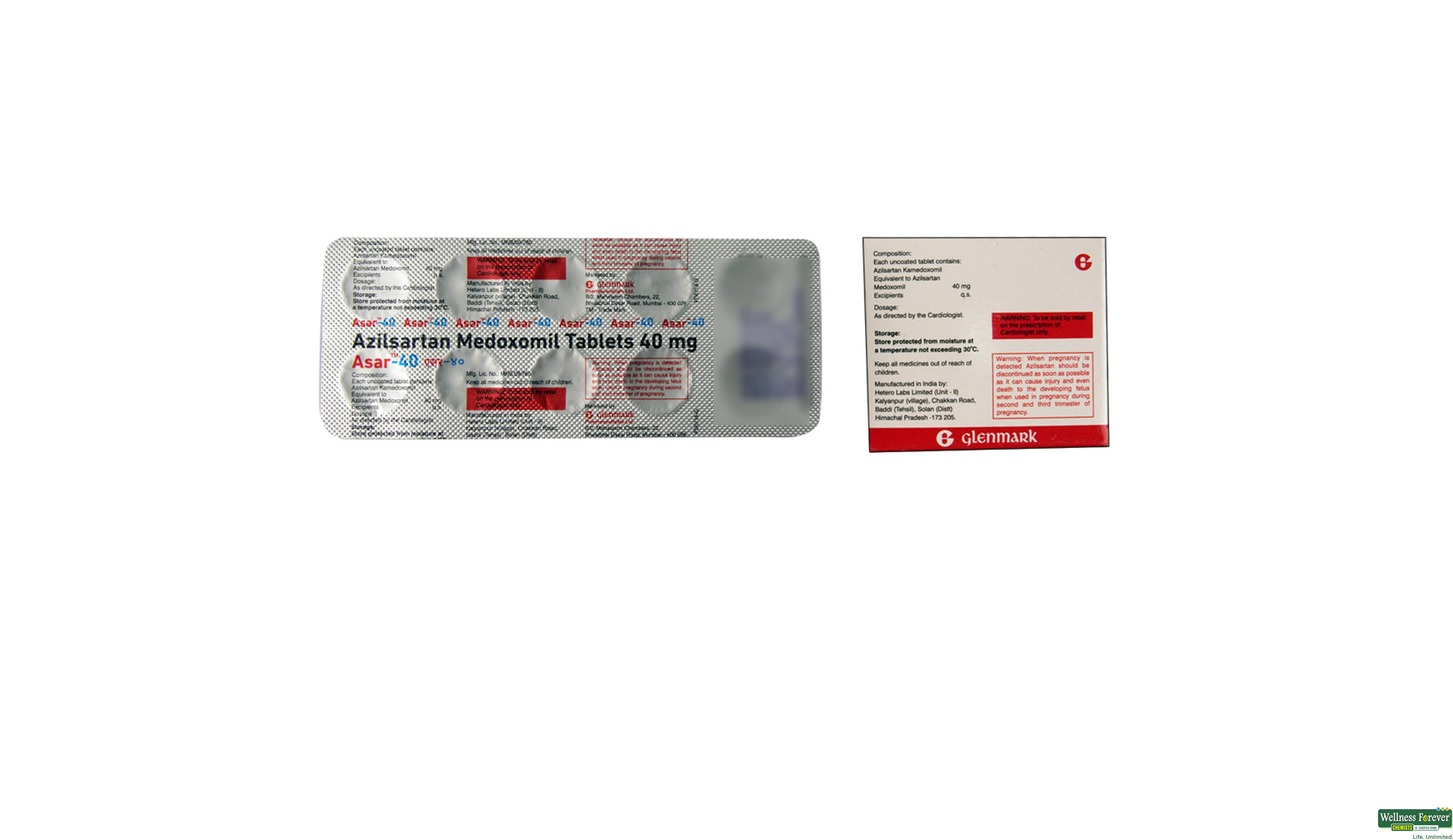 ASAR 40MG 10TAB- 2, 10TAB, 
