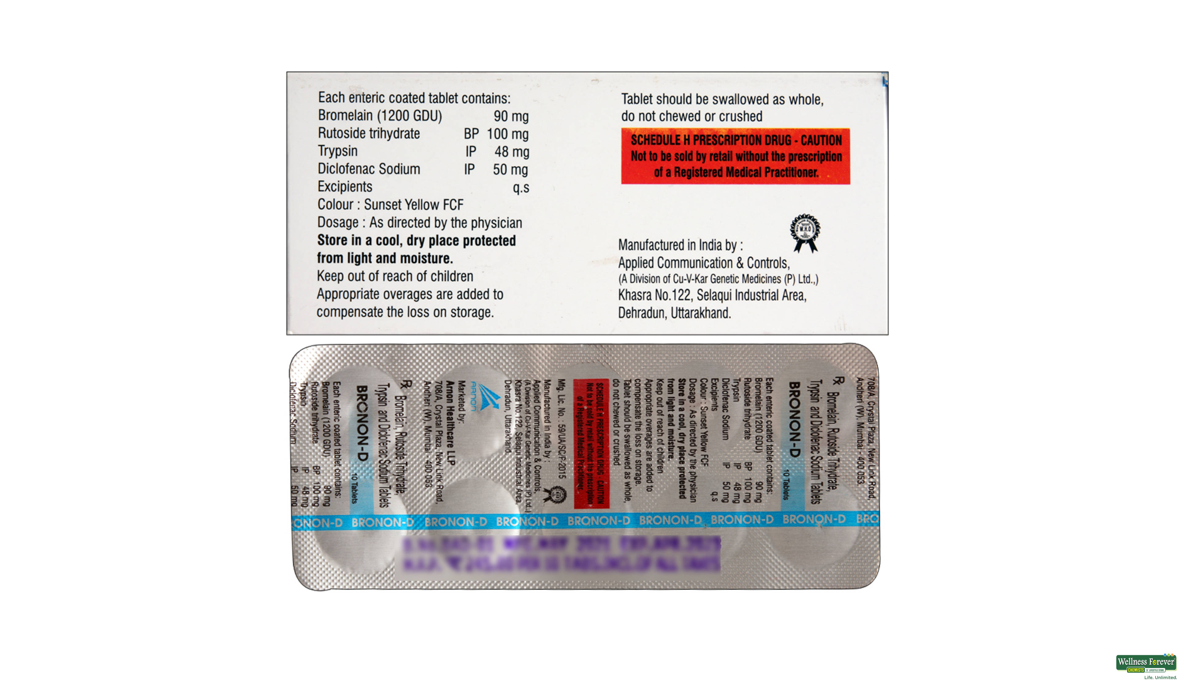 BRONON-D 10TAB- 2, 10TAB, 
