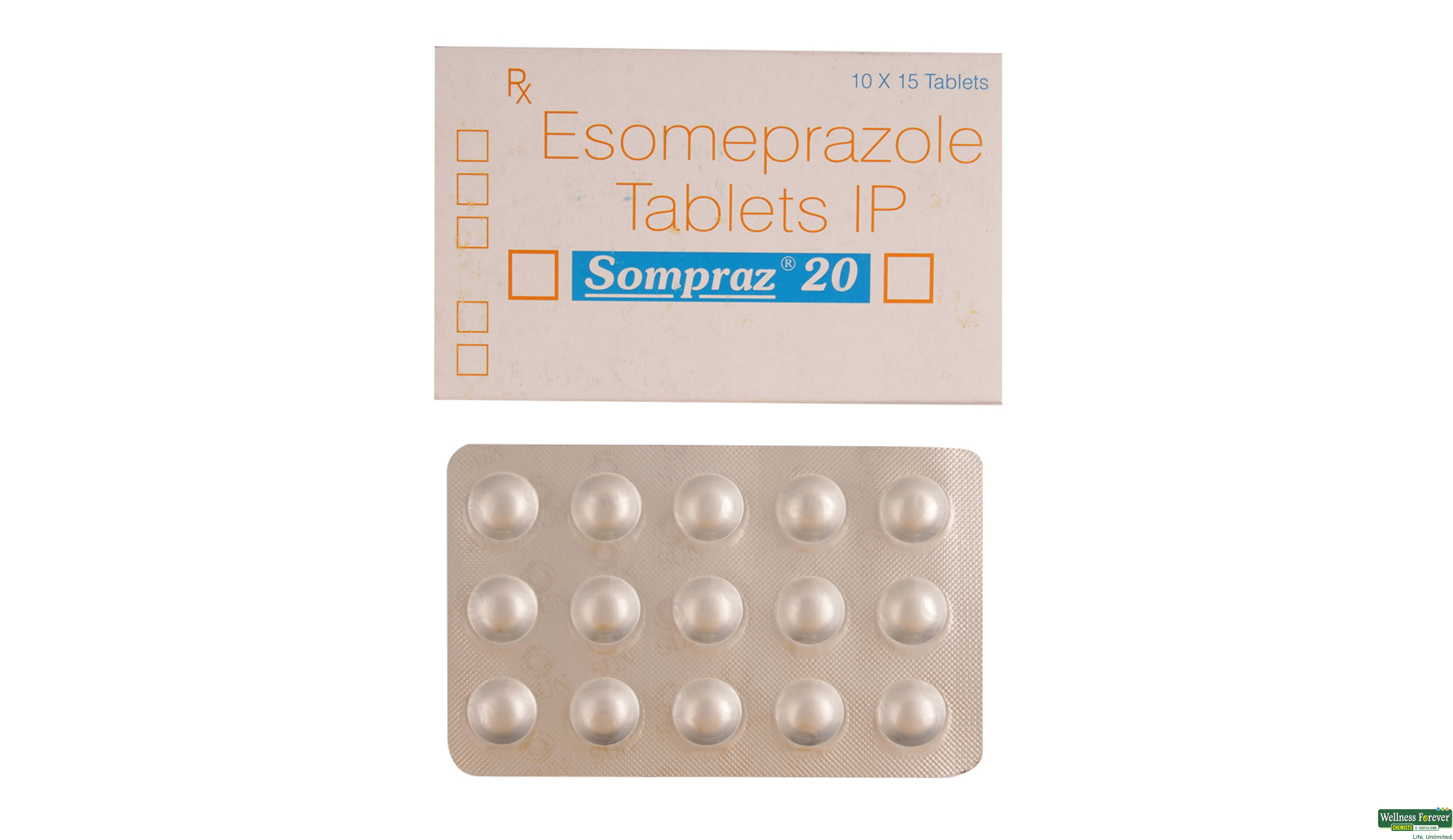 SOMPRAZ 20MG 15TAB- 1, 15TAB, 