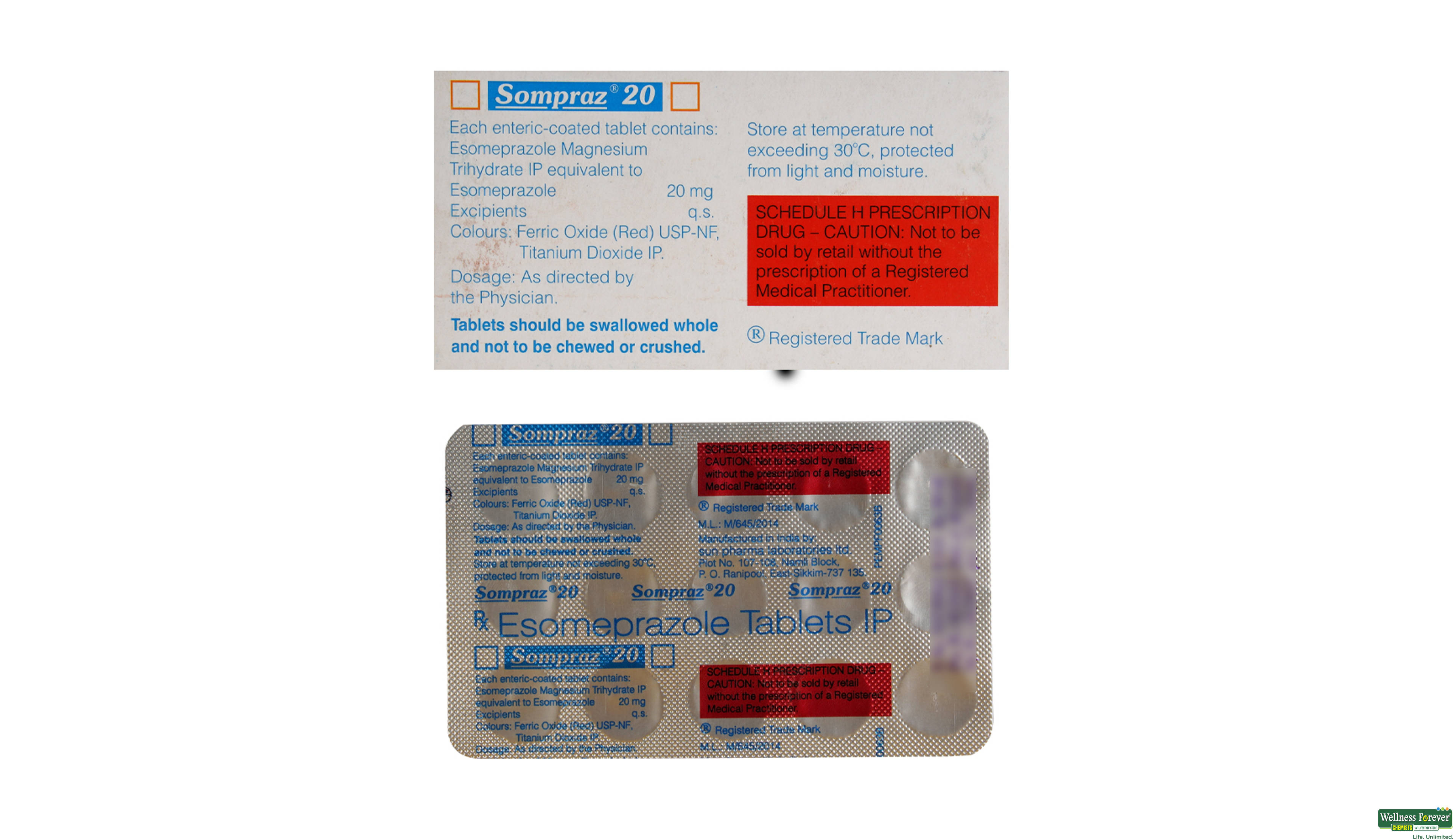 SOMPRAZ 20MG 15TAB- 2, 15TAB, 