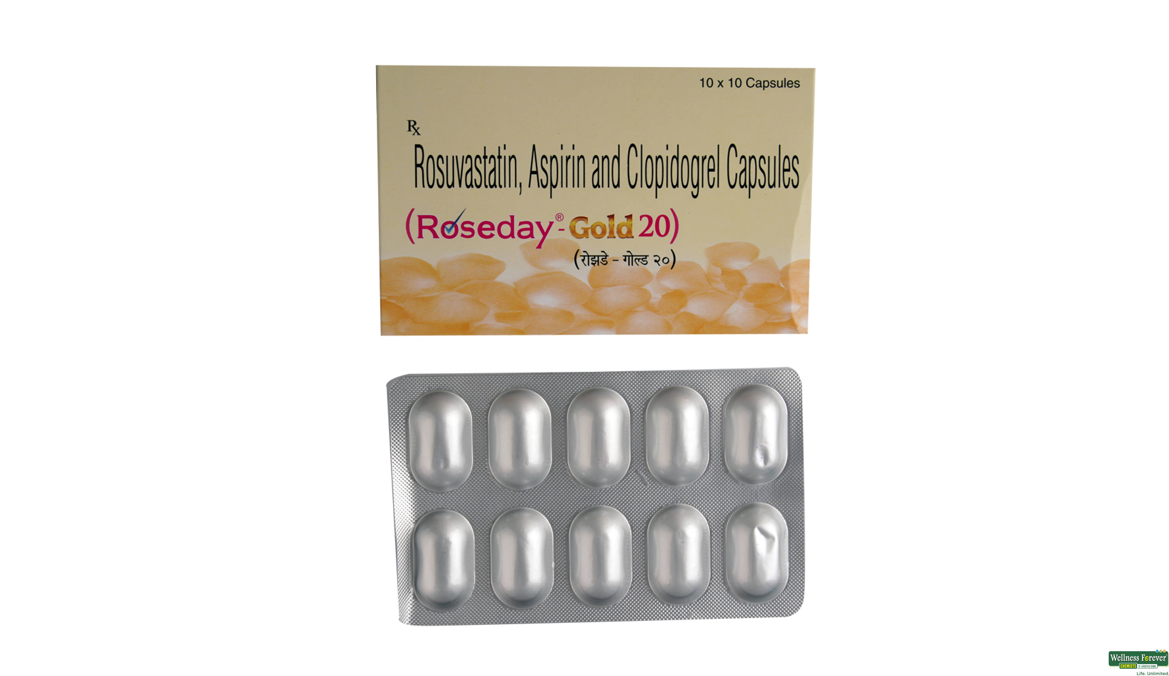 ROSEDAY-GOLD 20MG 10CAP- 1, 10CAP, 