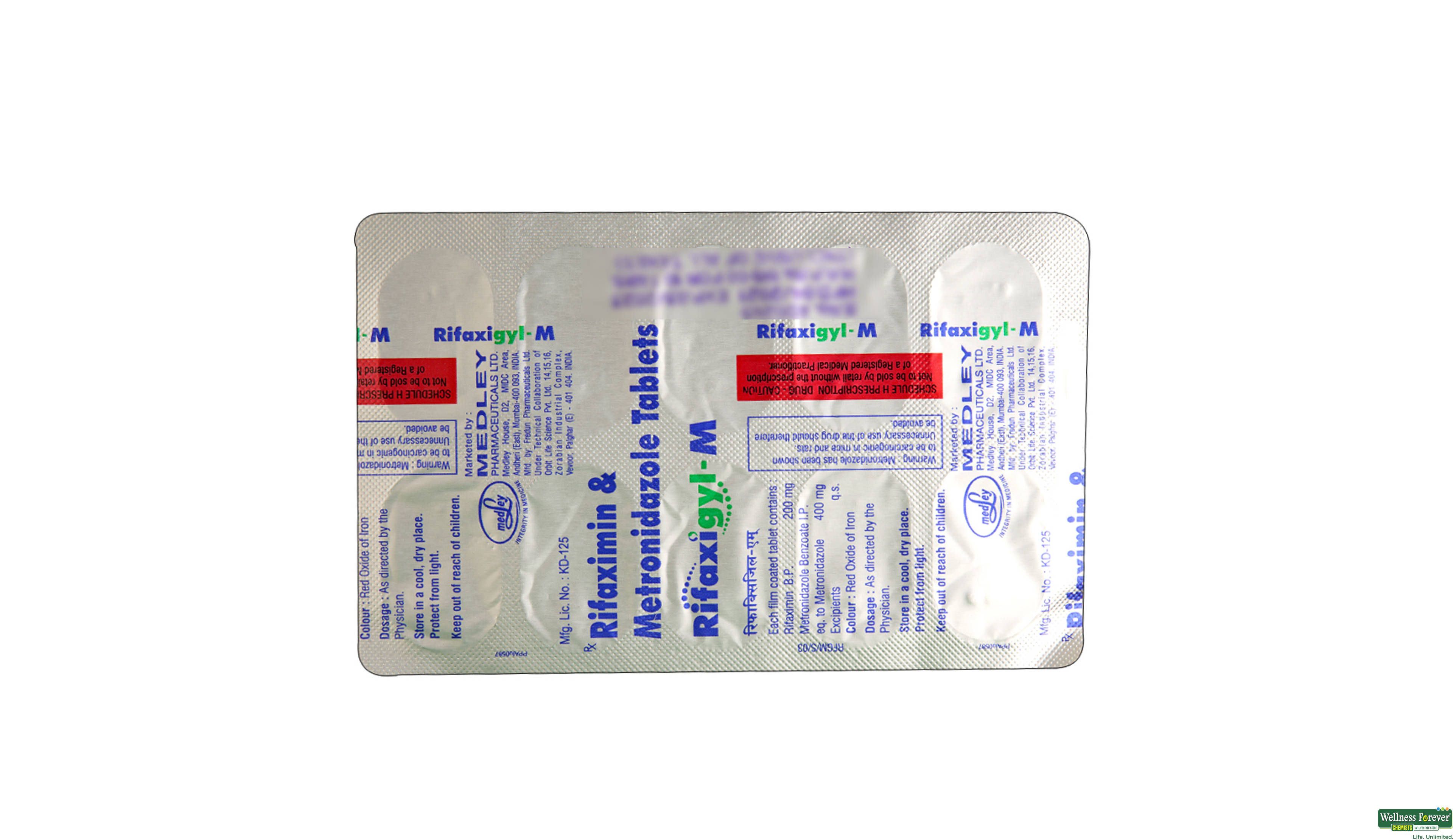 RIFAXIGYL-M 10TAB- 2, 10TAB, 