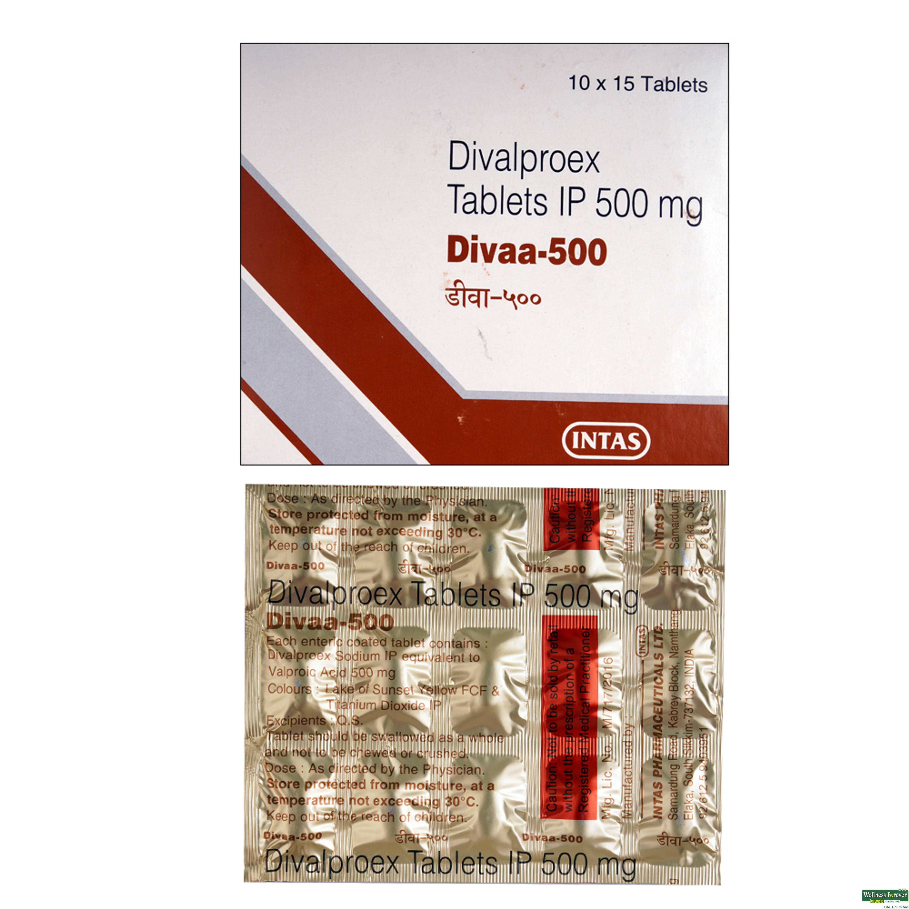 DIVAA 500MG 15TAB-image