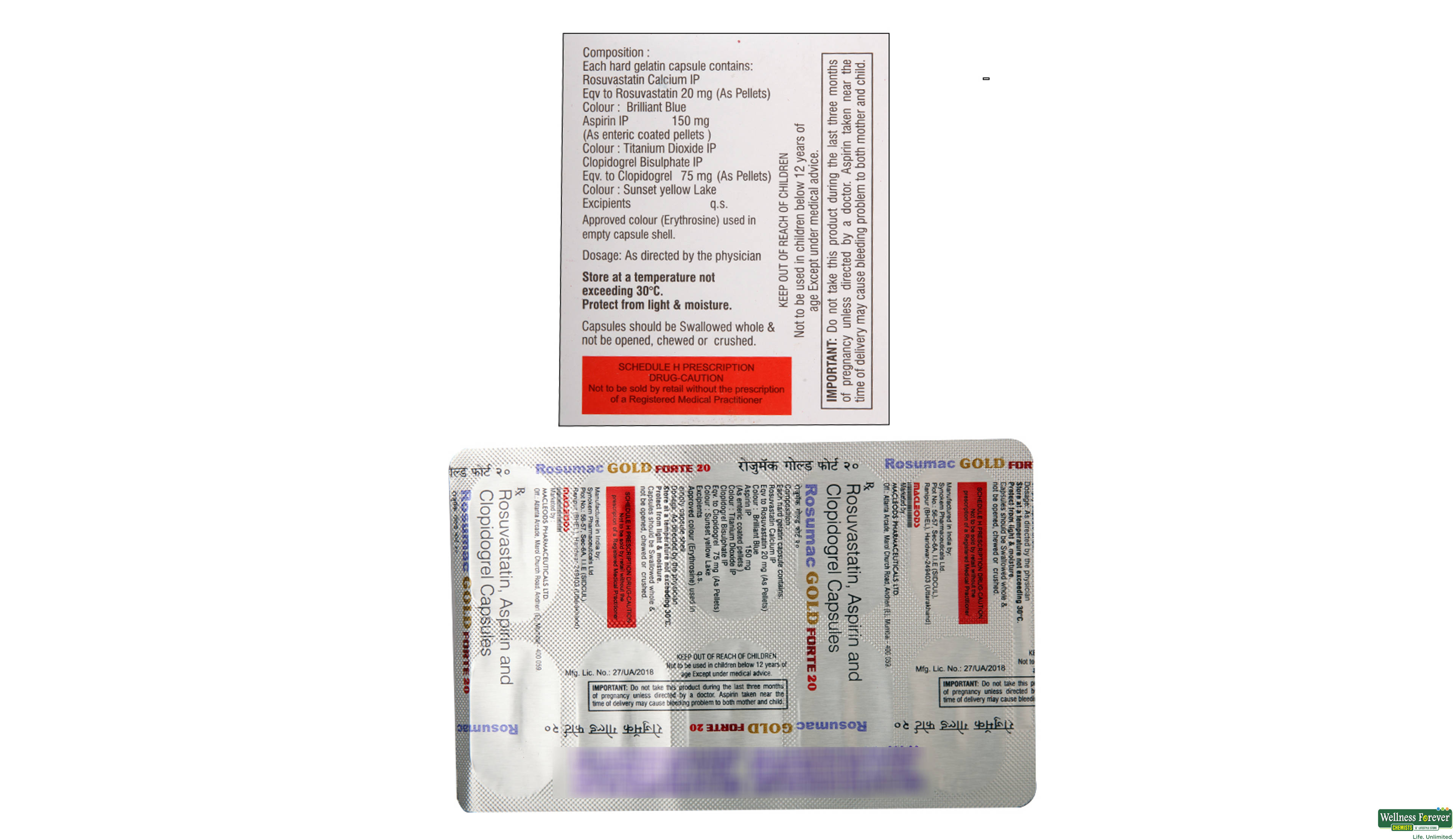 ROSUMAC-GOLD-FORTE 20MG 10CAP- 2, 10CAP, 