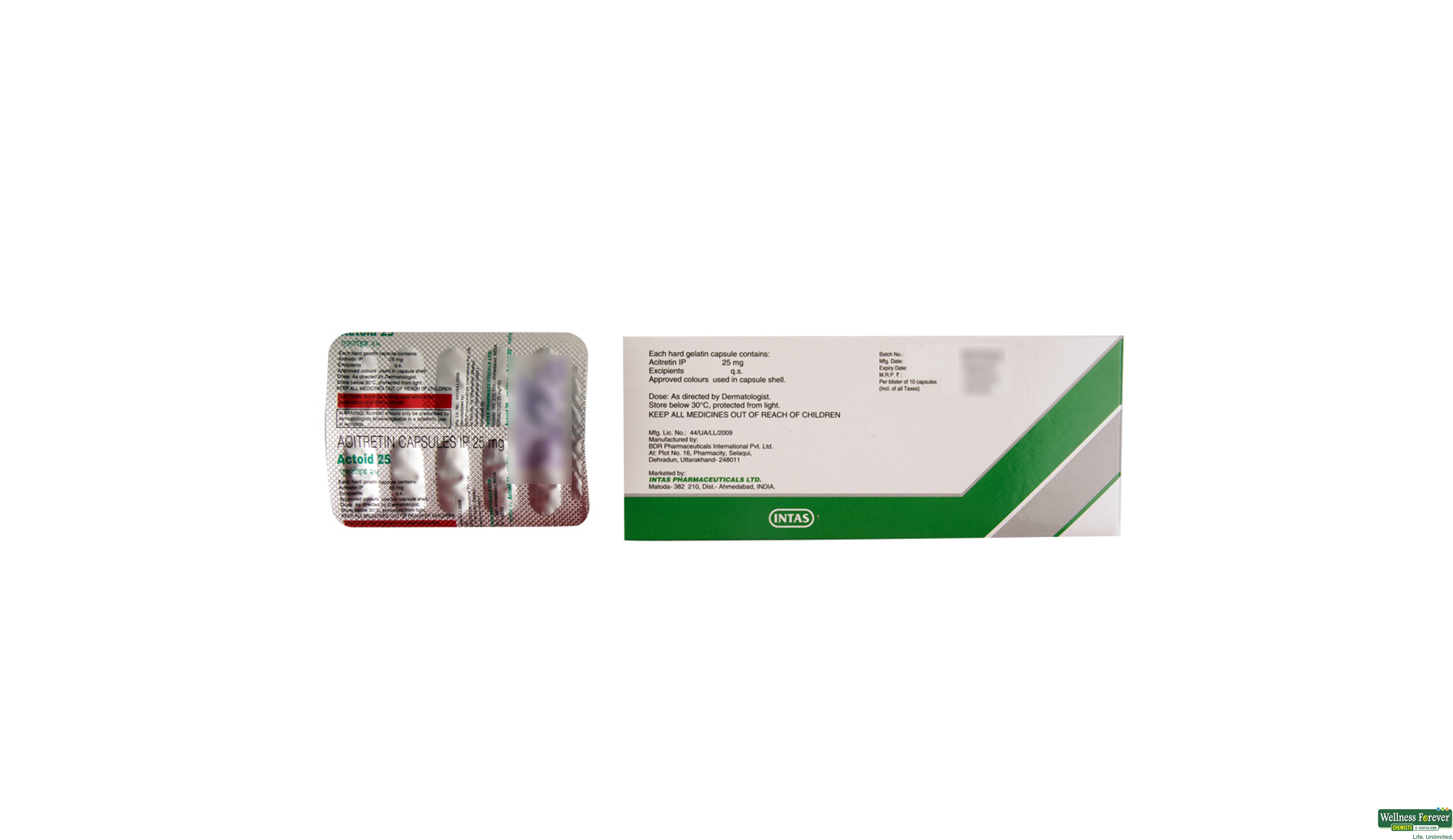 ACTOID 25MG 10CAP- 2, 10CAP, 