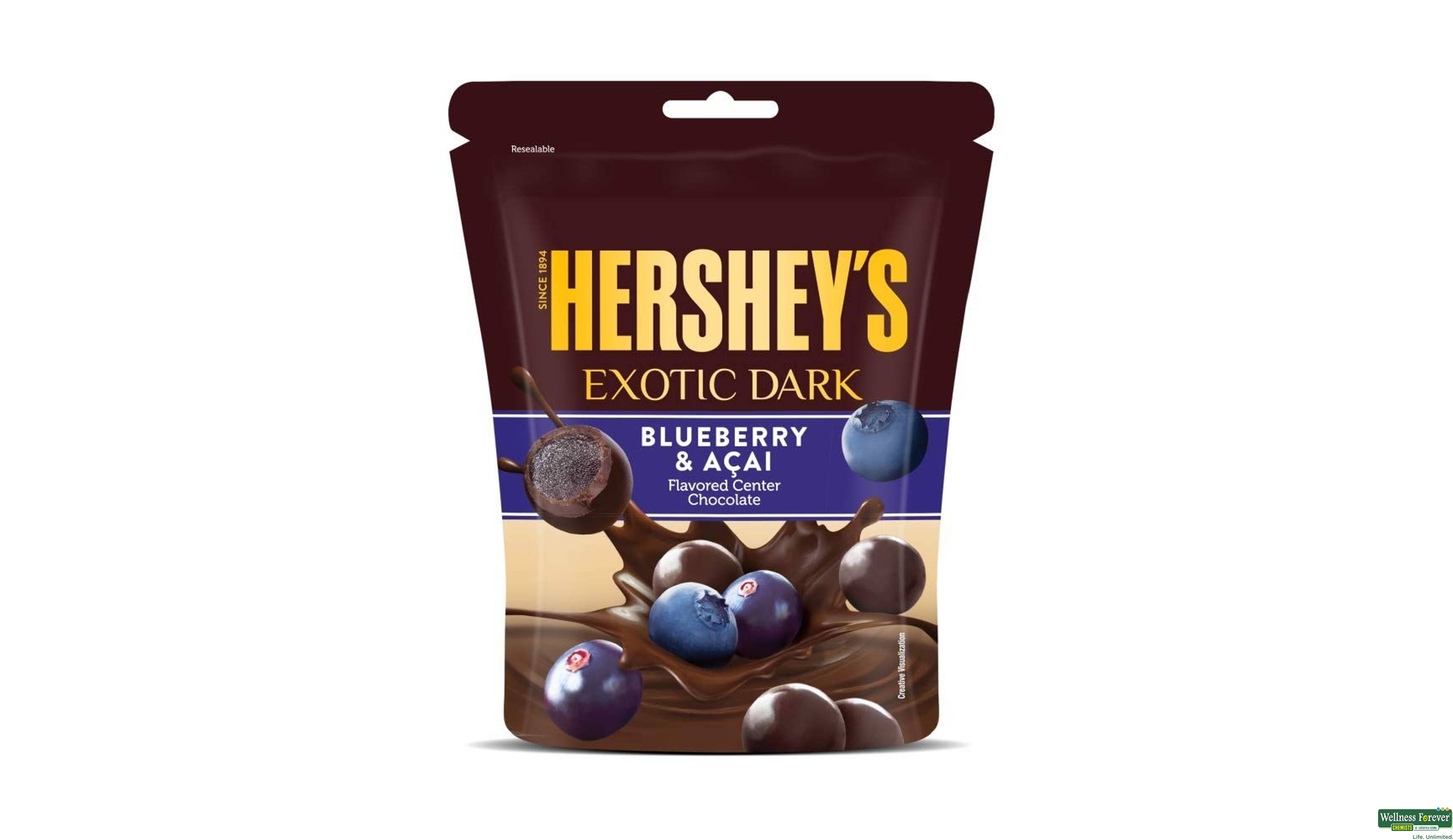 BROOKSIDE DARK BLUEBERRY/ACAI CHOC 100GM- 1, 100GM, 