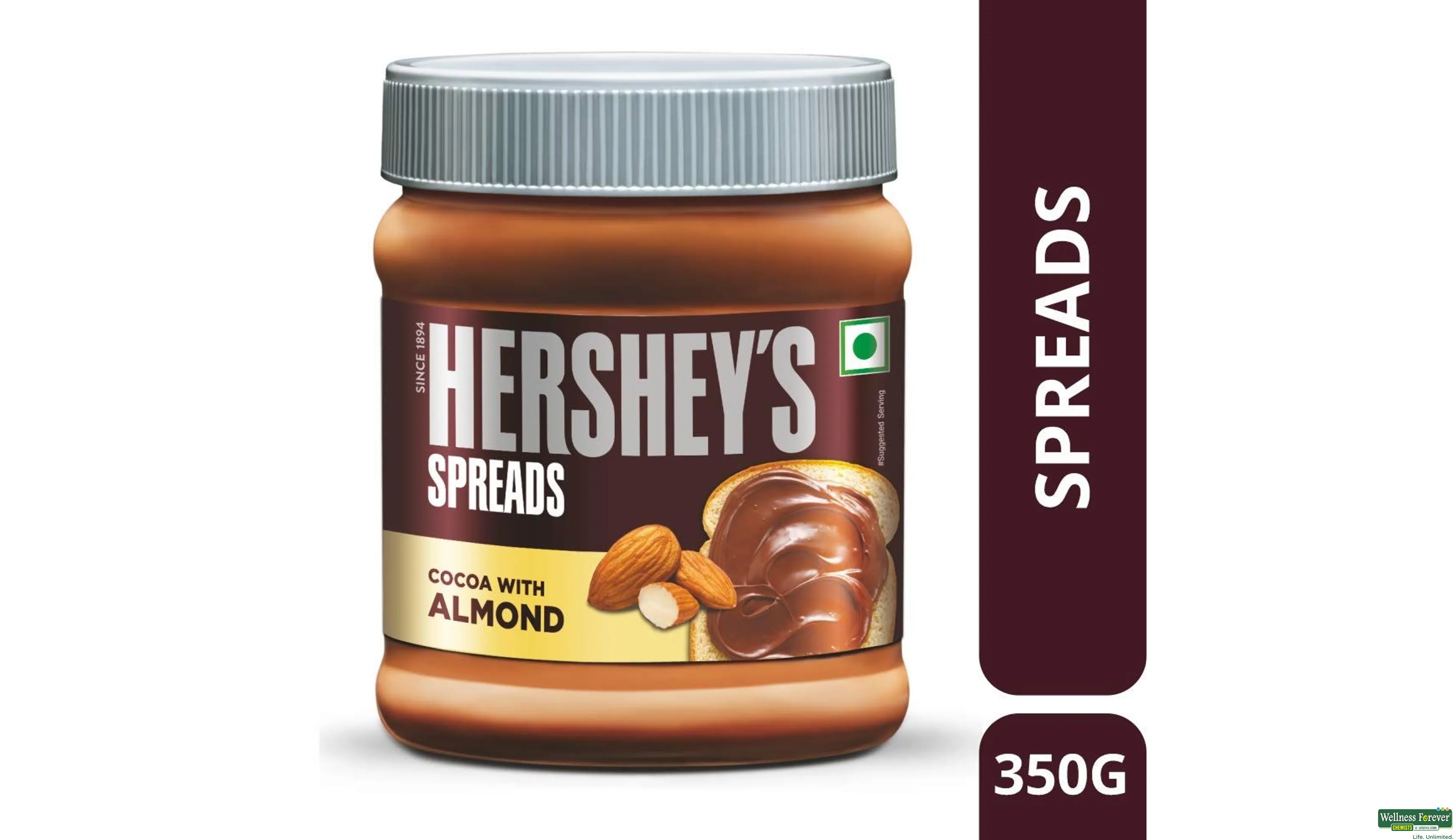 HERSHEYS SPREAD COCOA/ALMOND JAR 300GM- 1, 300GM, null