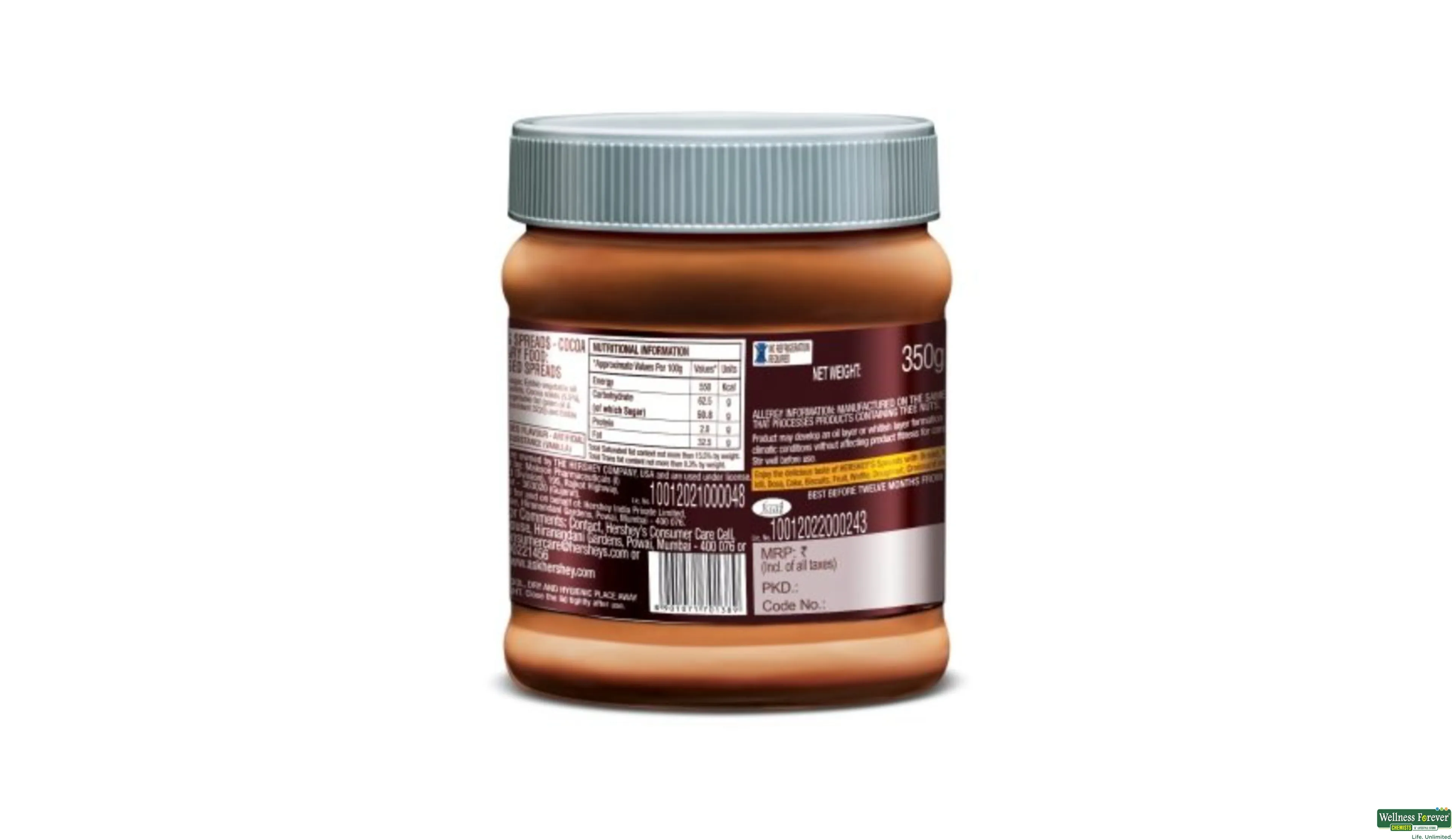 HERSHEYS SPREAD COCOA JAR 300GM- 2, 300GM, null