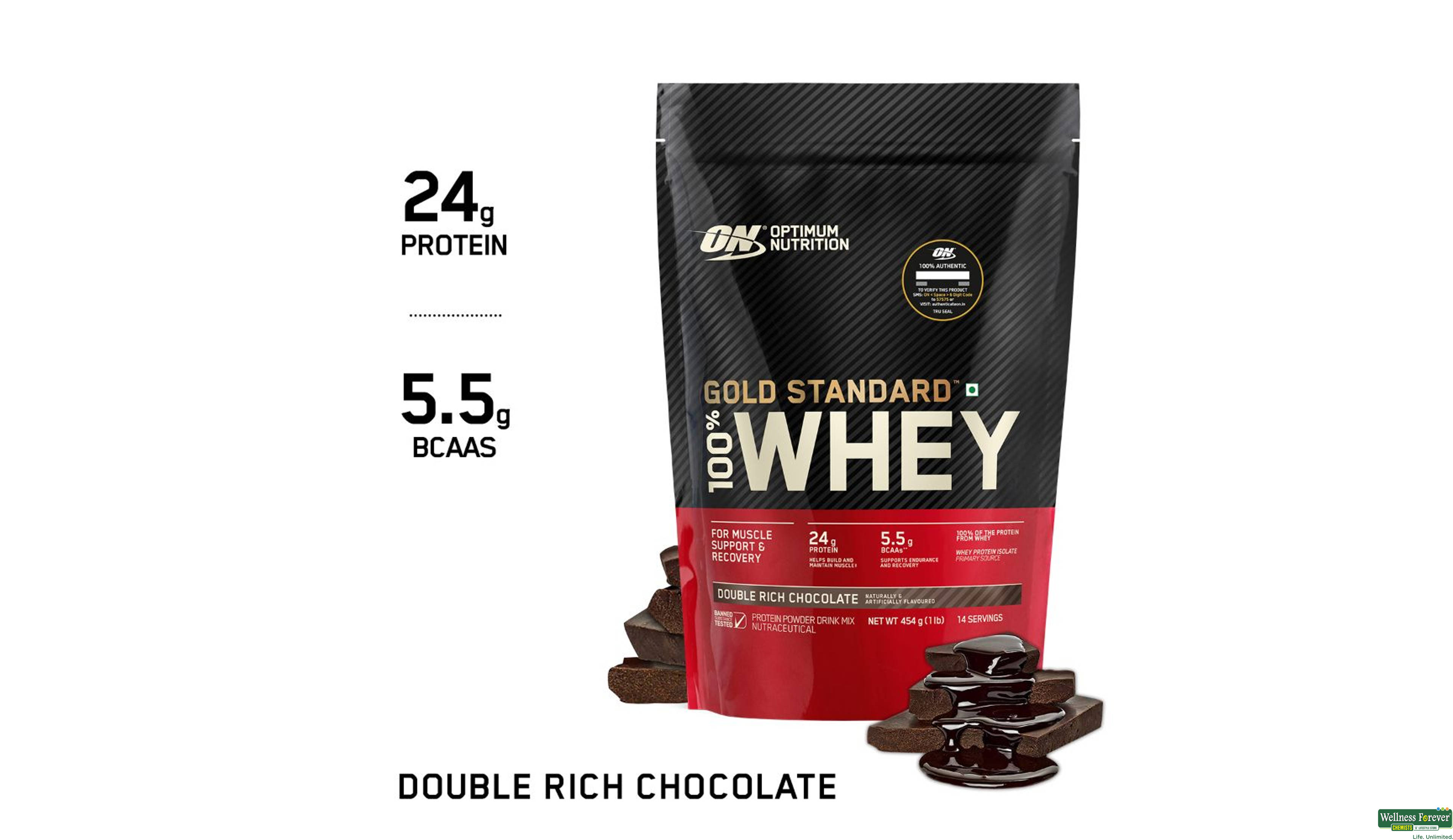 ON WHEY GOLD STANDARD 100% D R CHOC 1LBS- 9, 1LBS, 