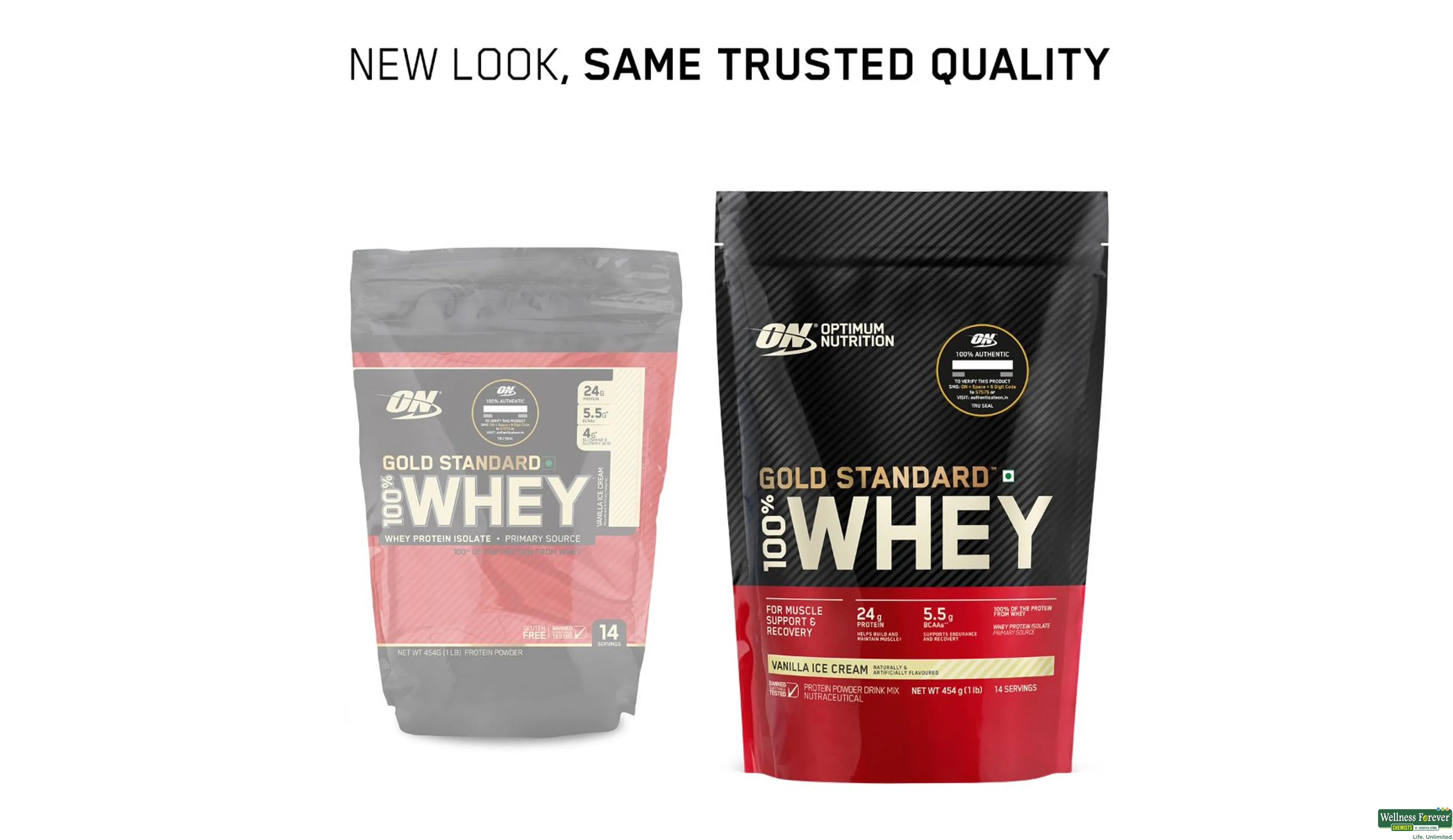 ON WHEY GOLD STAND 100% VAN ICE CRM 1LBS- 5, 1LBS, 