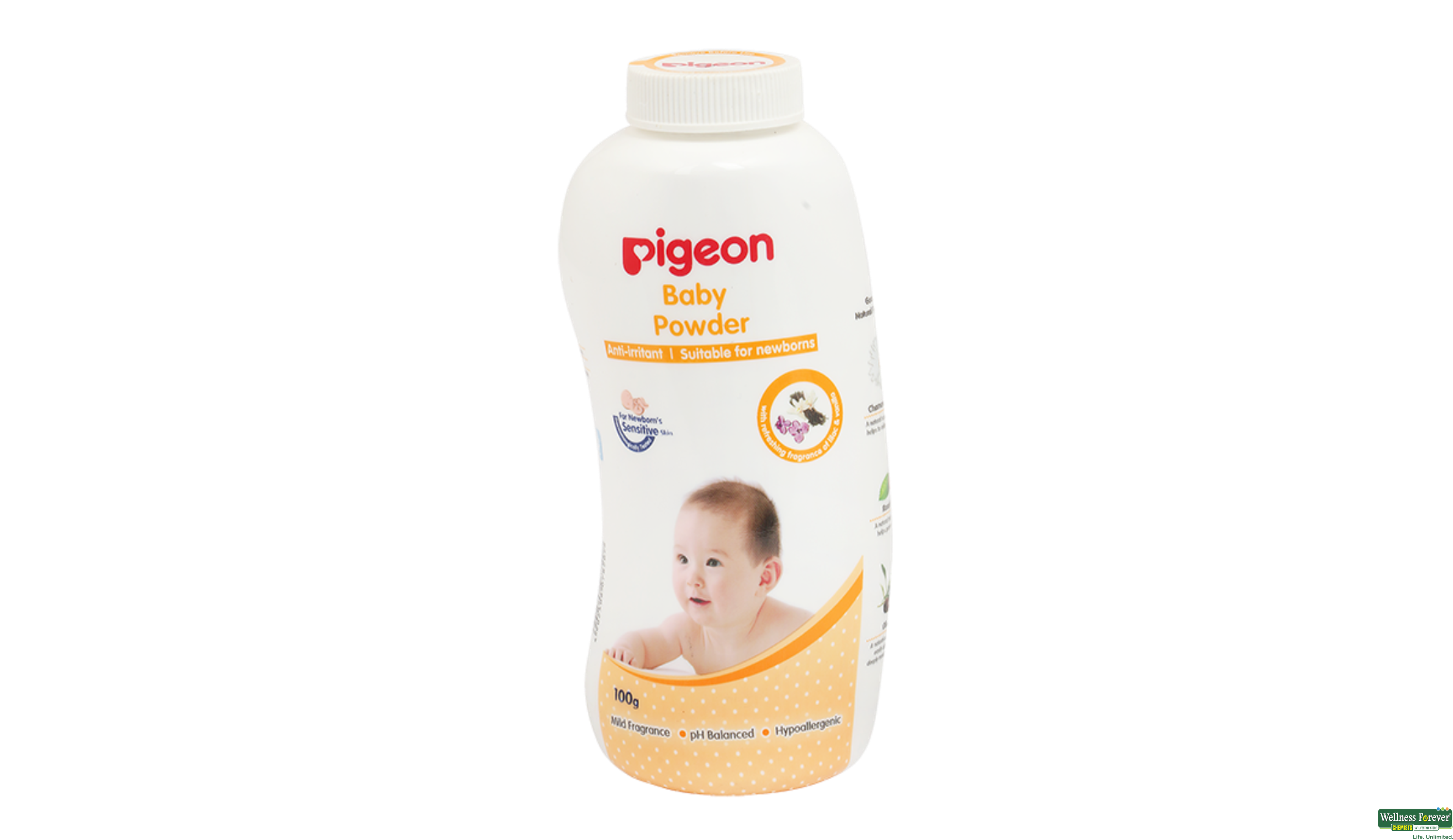 PIGEON BABY PWDR 100GM- 1, 100GM, null