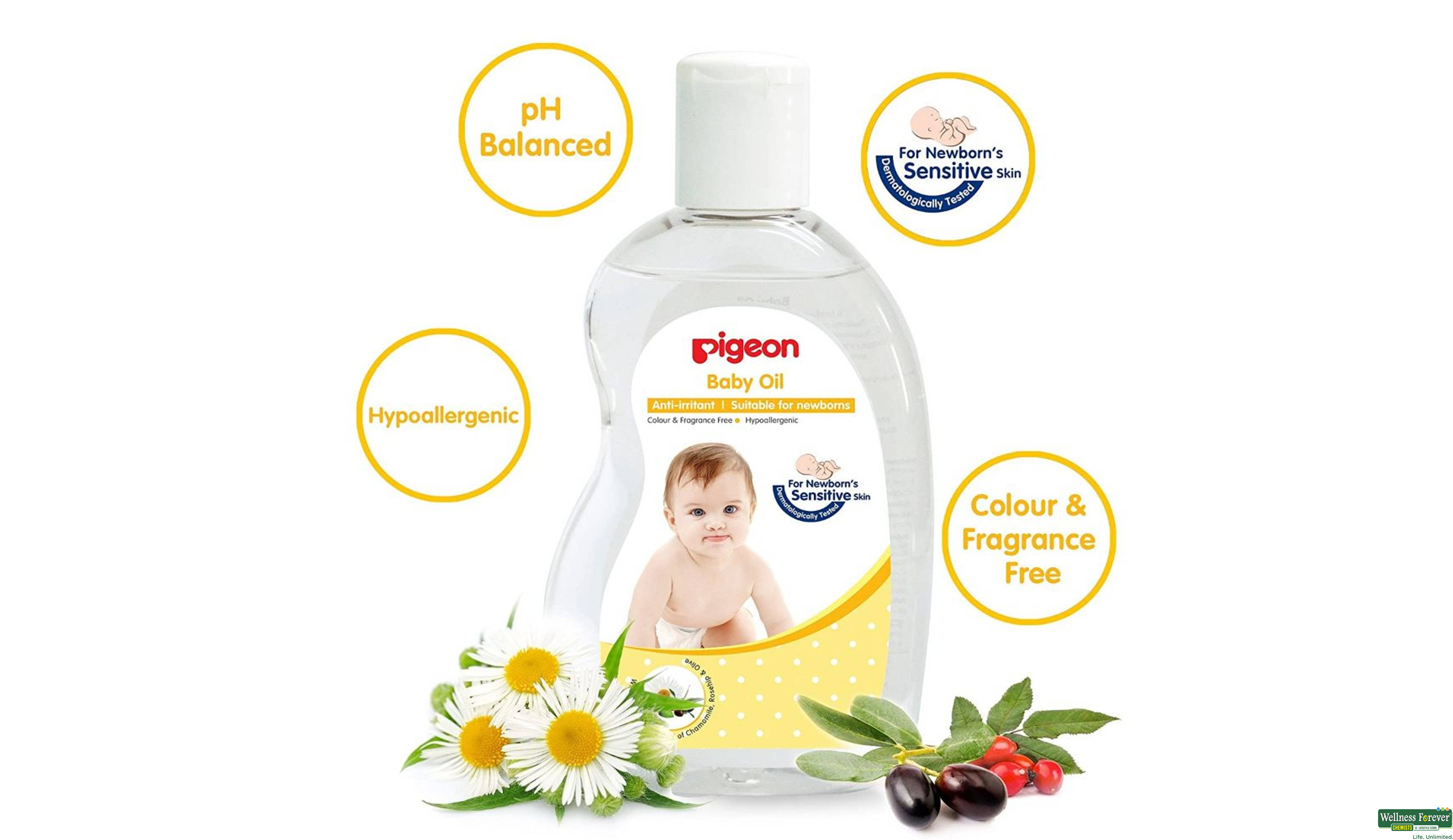 PIGEON BABY OIL 200ML- 3, 200ML, null