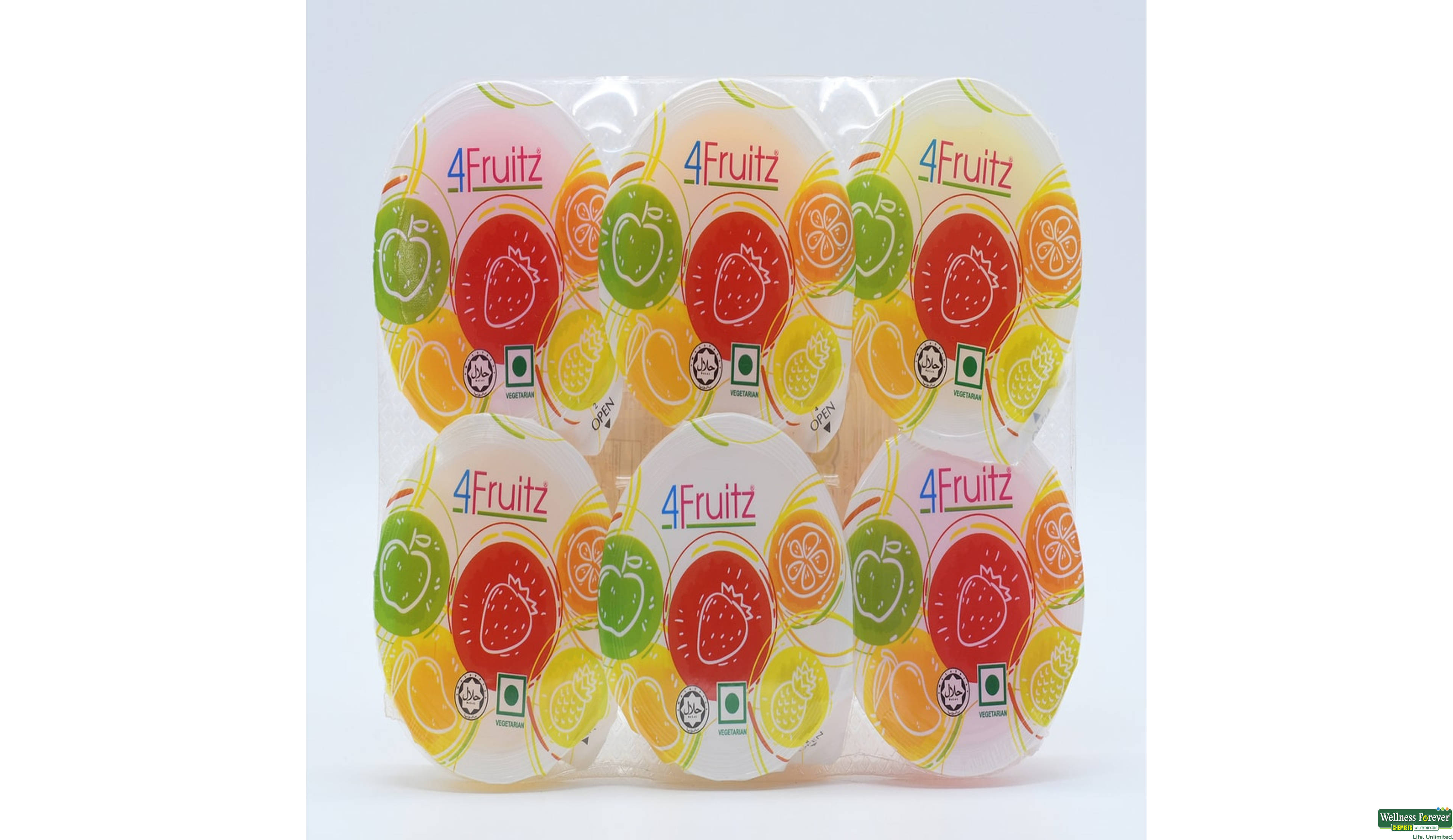 4FRUITZ 6CUP ASSORTED PUDDING 480GM- 1, 480GM, 