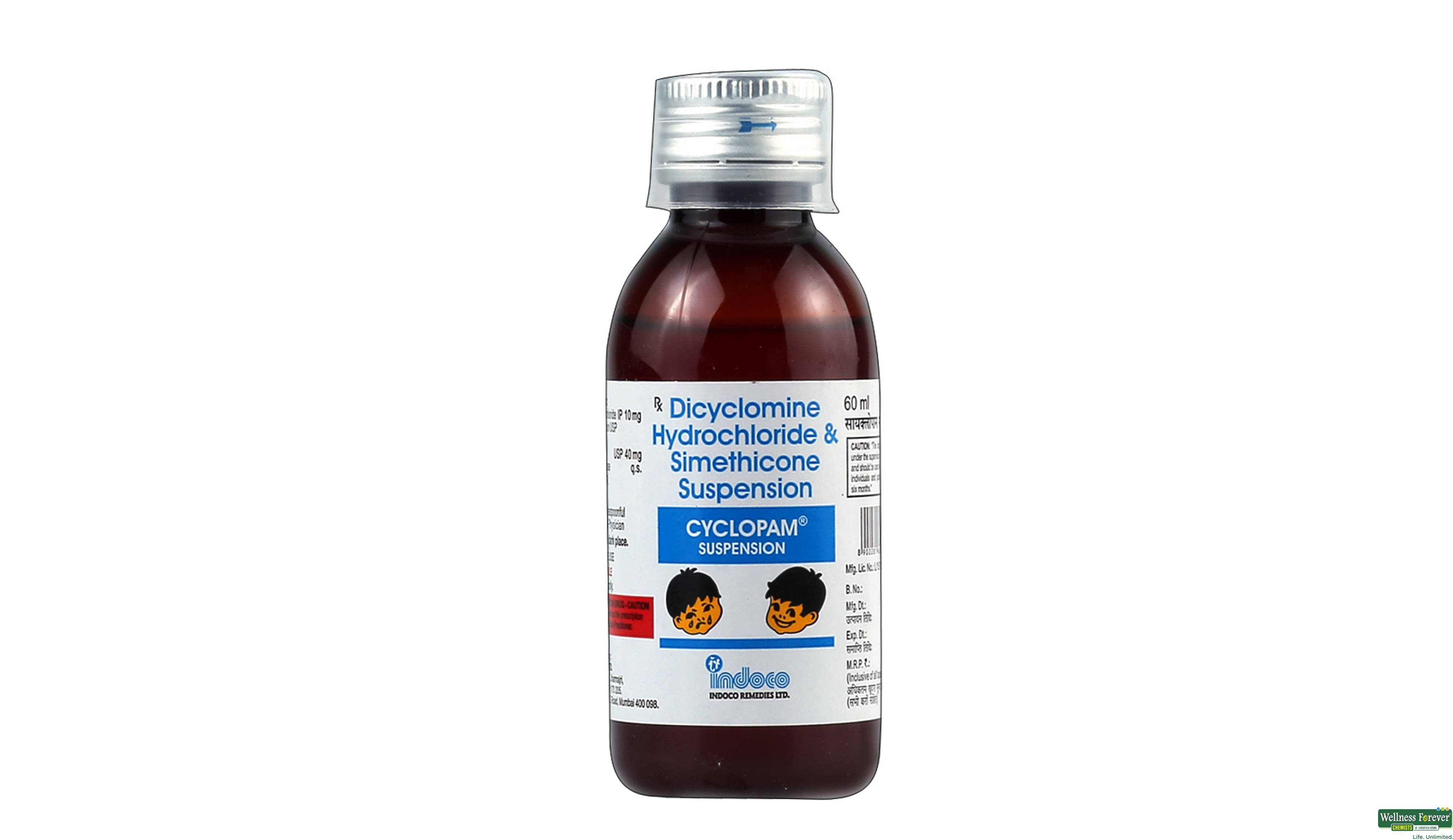 CYCLOPAM SYP 60ML- 1, 60ML, Provides quick relief from abdominal cramps.
Eases stomach discomfort.
Suitable for menstrual pain management.
Helps in treating muscle spasms in the gastrointestinal tract.