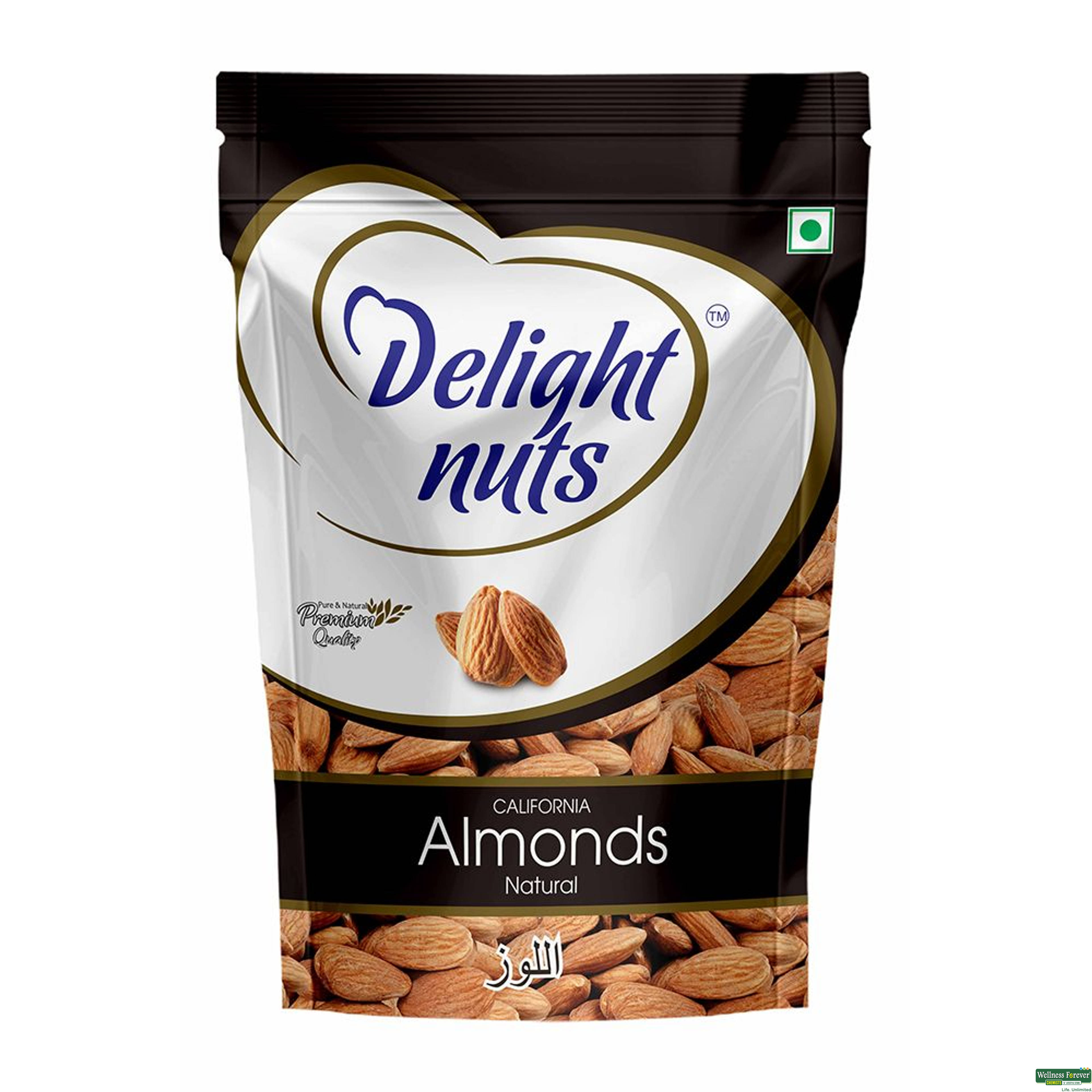 Delight Nuts Natural Almonds, 200 g-image