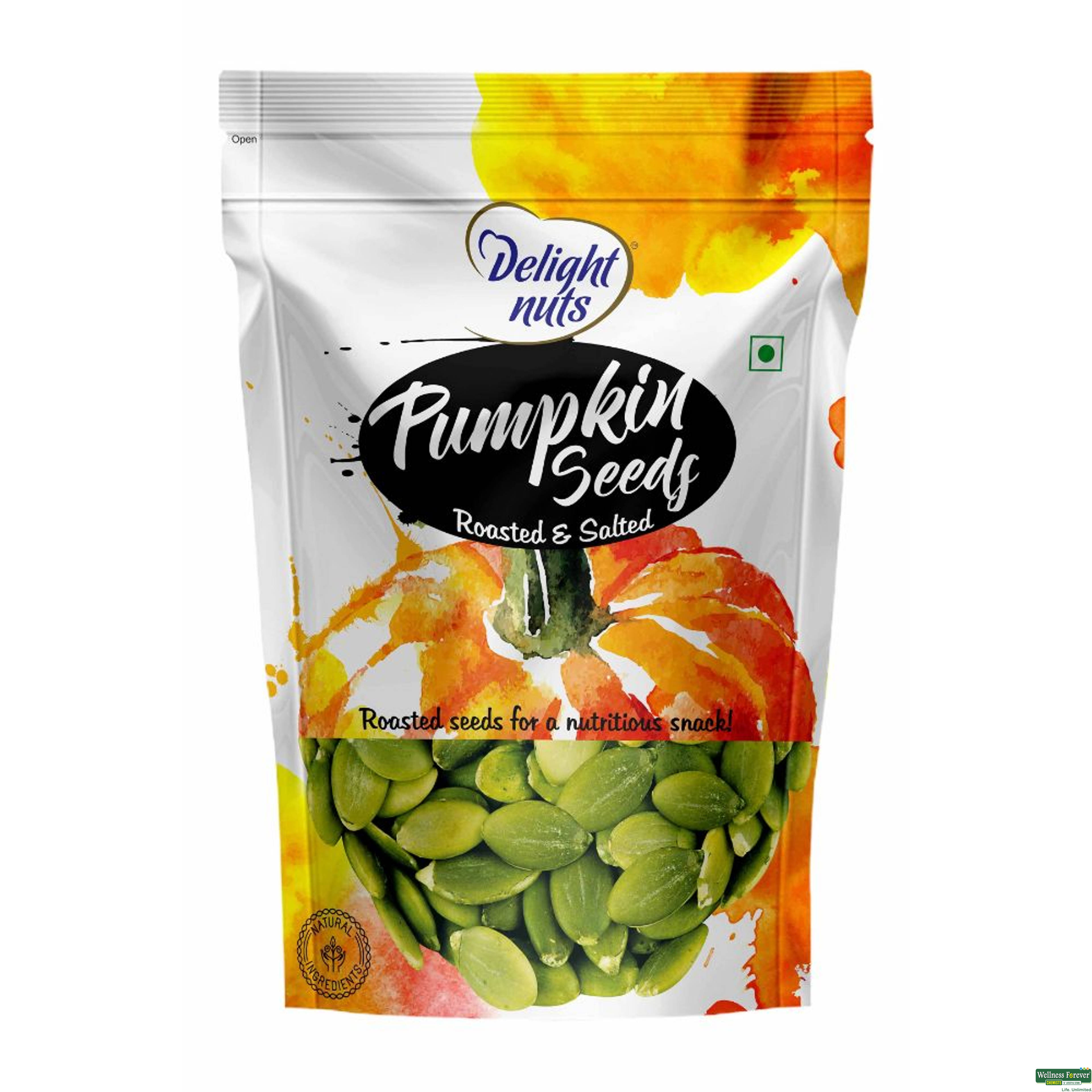 DELIGHT NUTS R/S PUMPKIN SEEDS 200GM-image