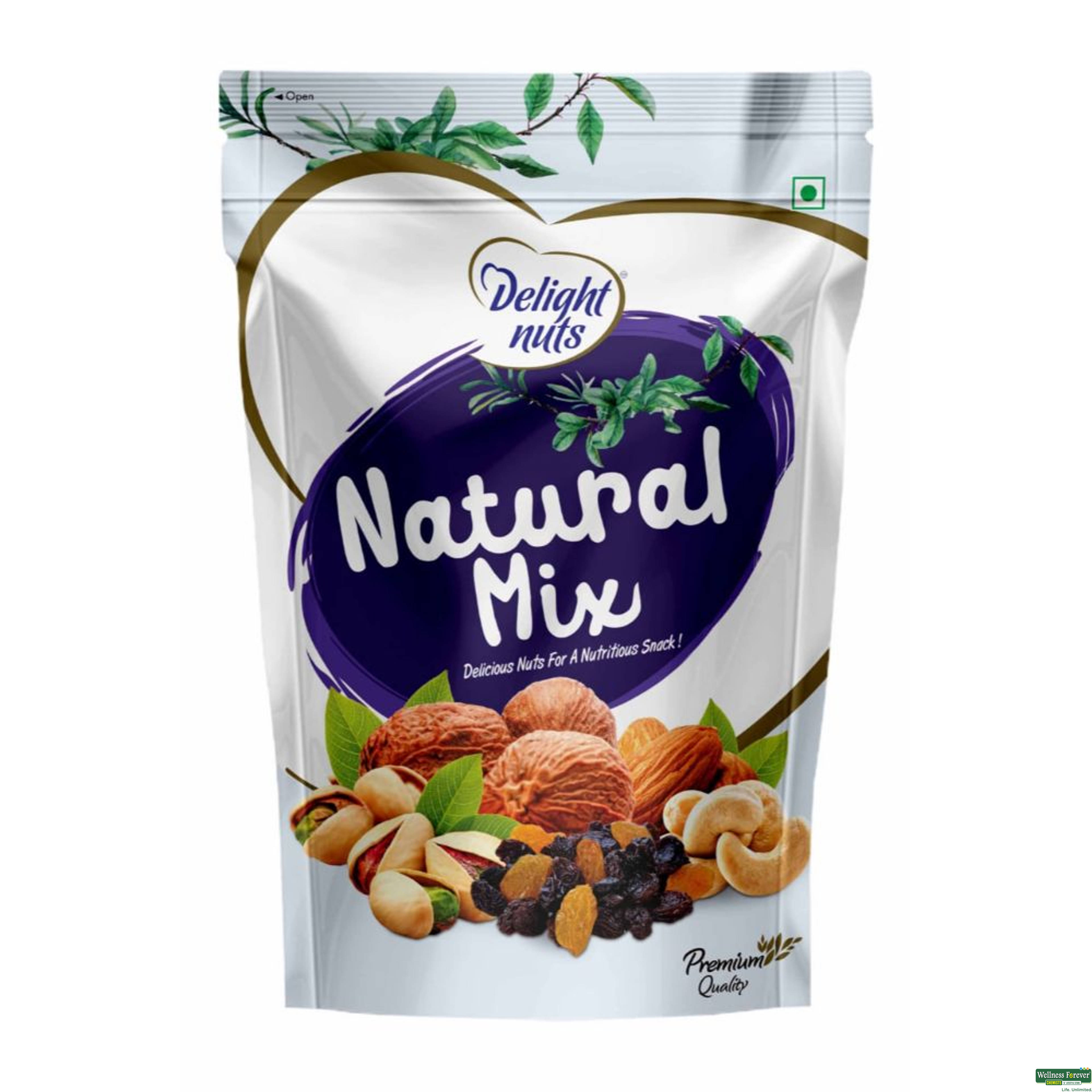 Delight Nuts Natural Mix Dry Fruits, 200 g-image