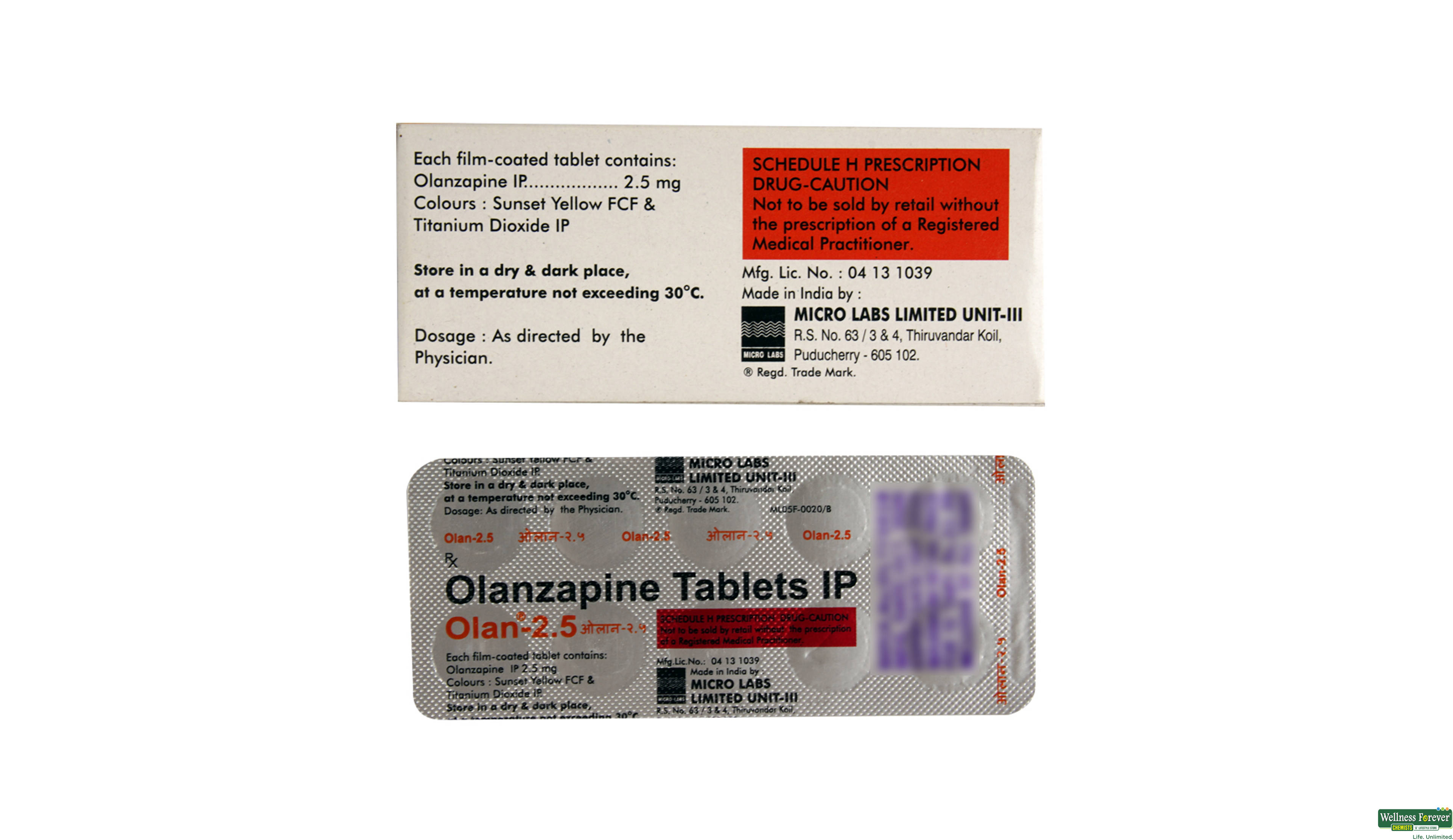OLAN 2.5MG 10TAB- 2, 10TAB, 