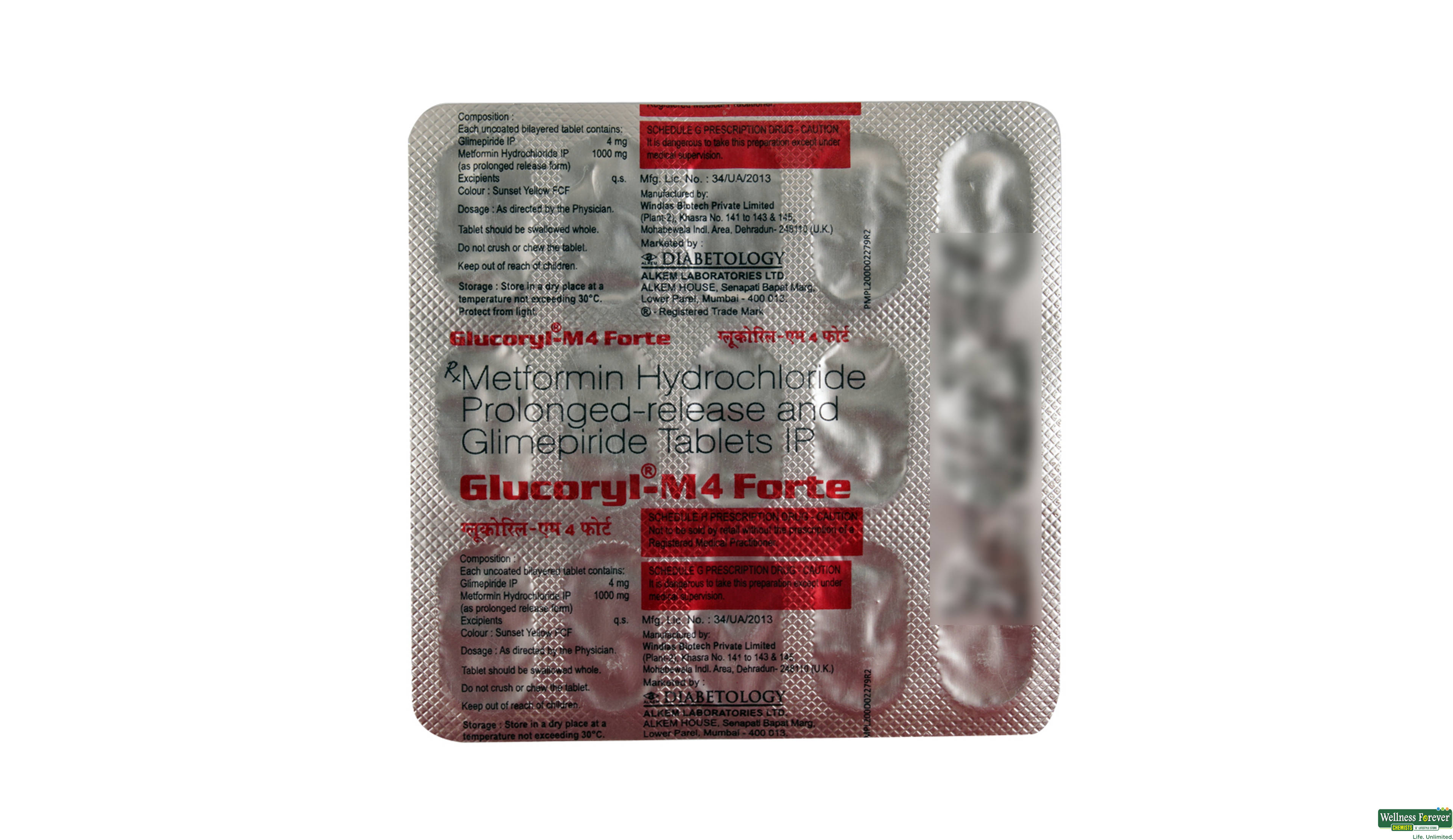 GLUCORYL-M4 FORTE 15TAB- 2, 15TAB, 