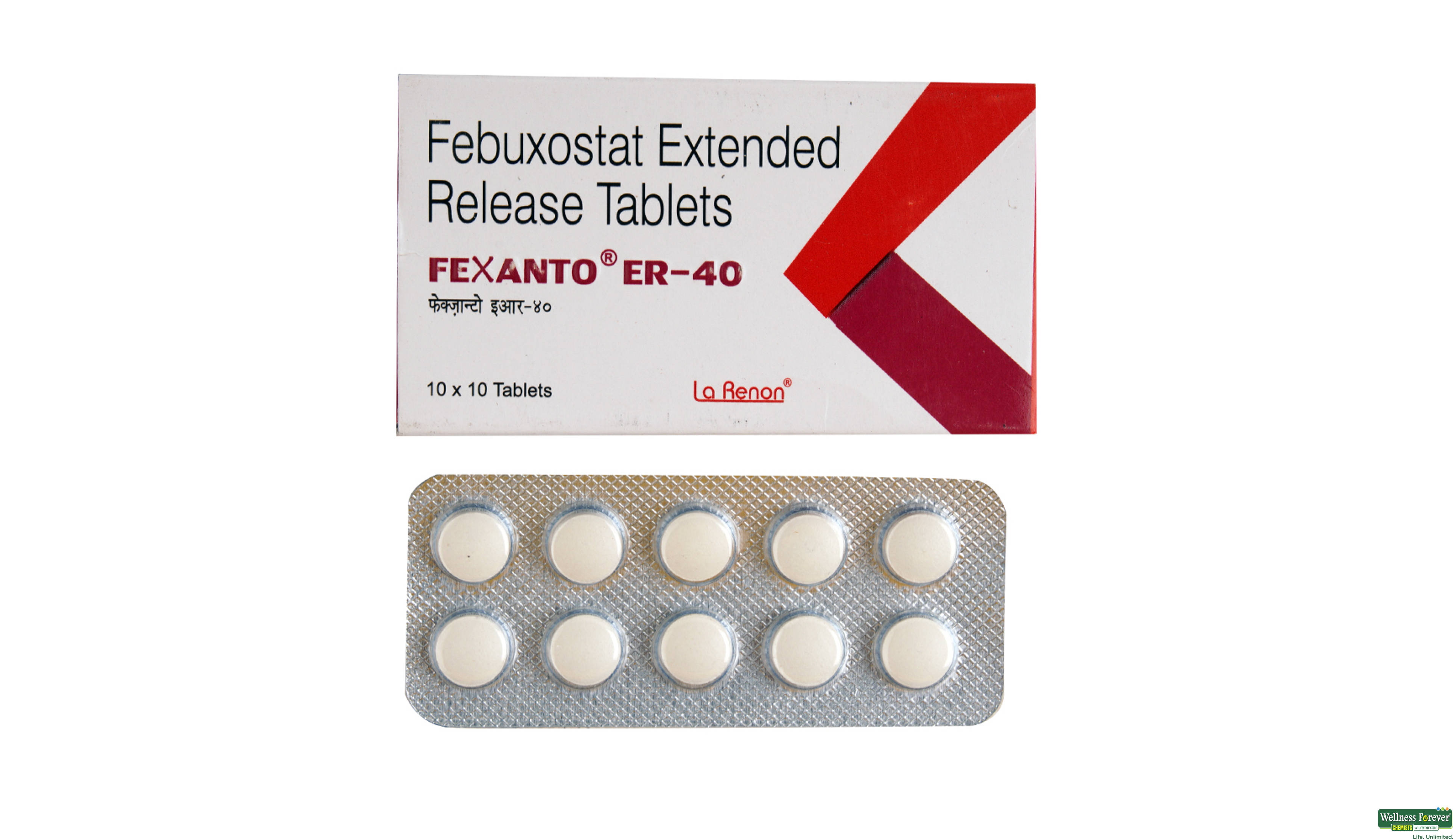 FEXANTO-ER 40MG 10TAB- 1, 10TAB, 
