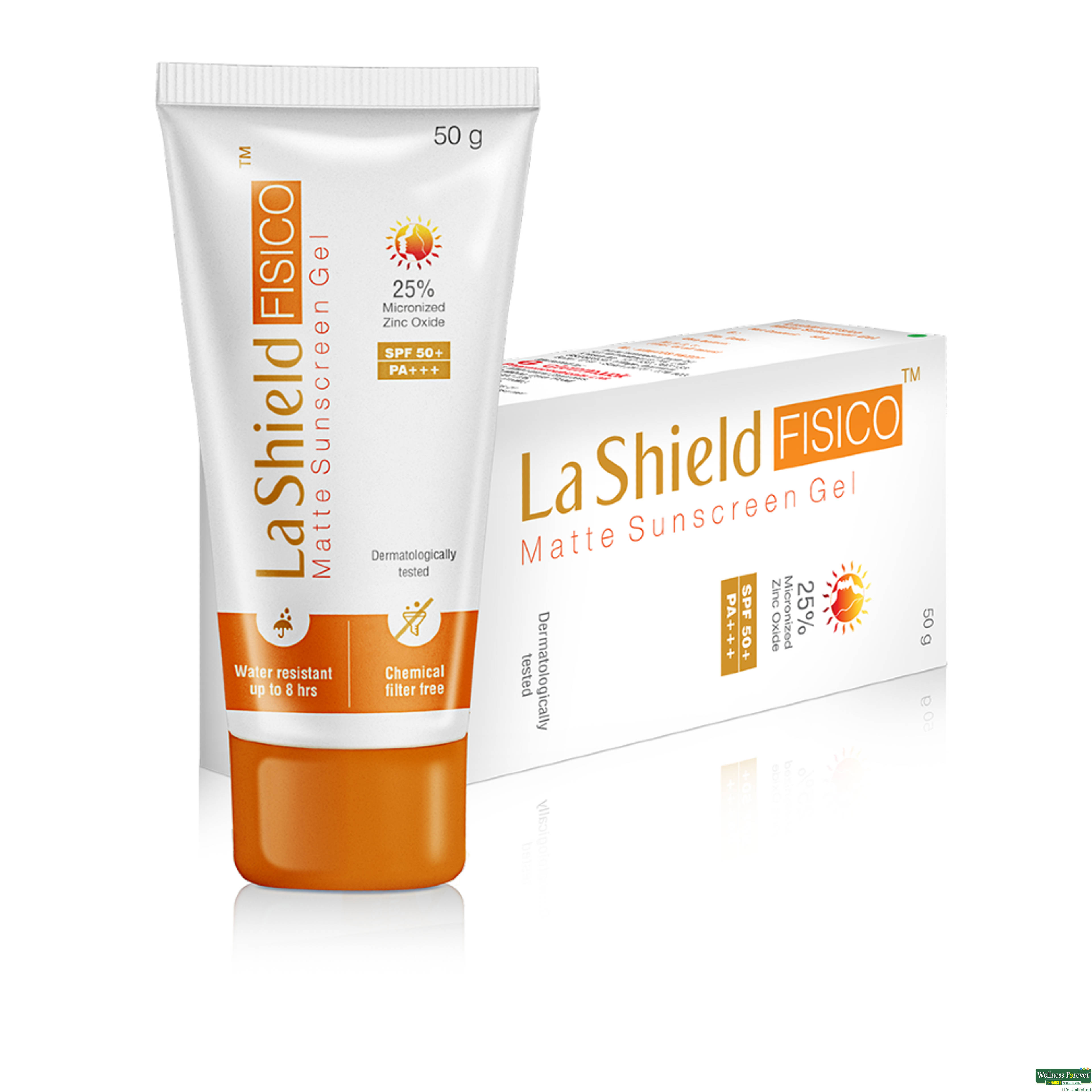 La Shield Fisico Matte Sunscreen Gel SPF 50+ PA++,50 g-image