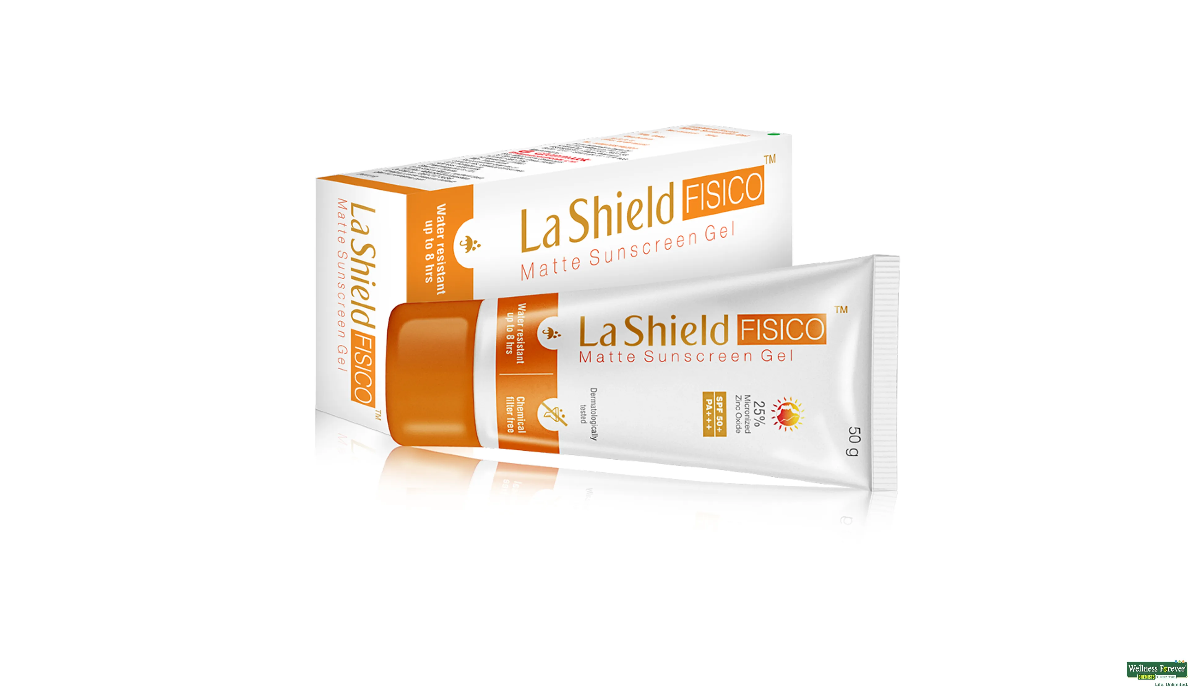 LA-SHIELD FISICO SUNSCREEN GEL 50GM- 3, 50GM, 